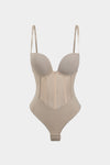 Ağ Mesh Patchwork Korsaj Bustiyer Kayık Elbise Bodysuit