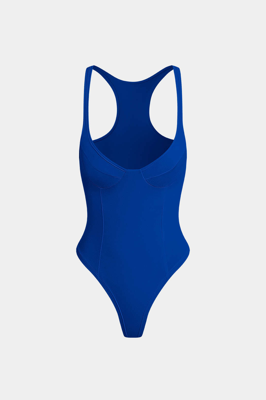Basic Düz Derin V Yaka Bustier Bodysuit