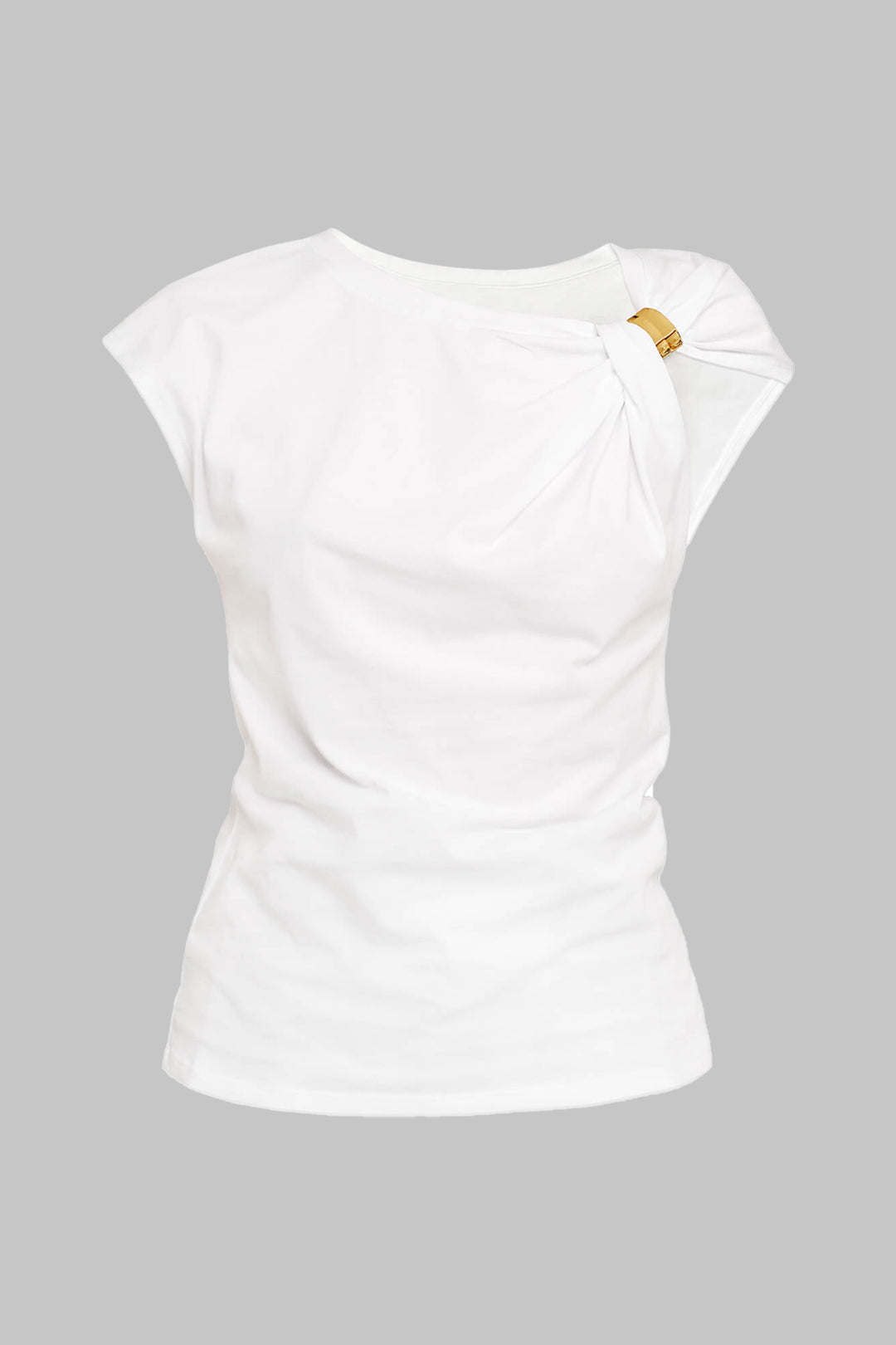 Metallic Kırışık Düğüm Tişört