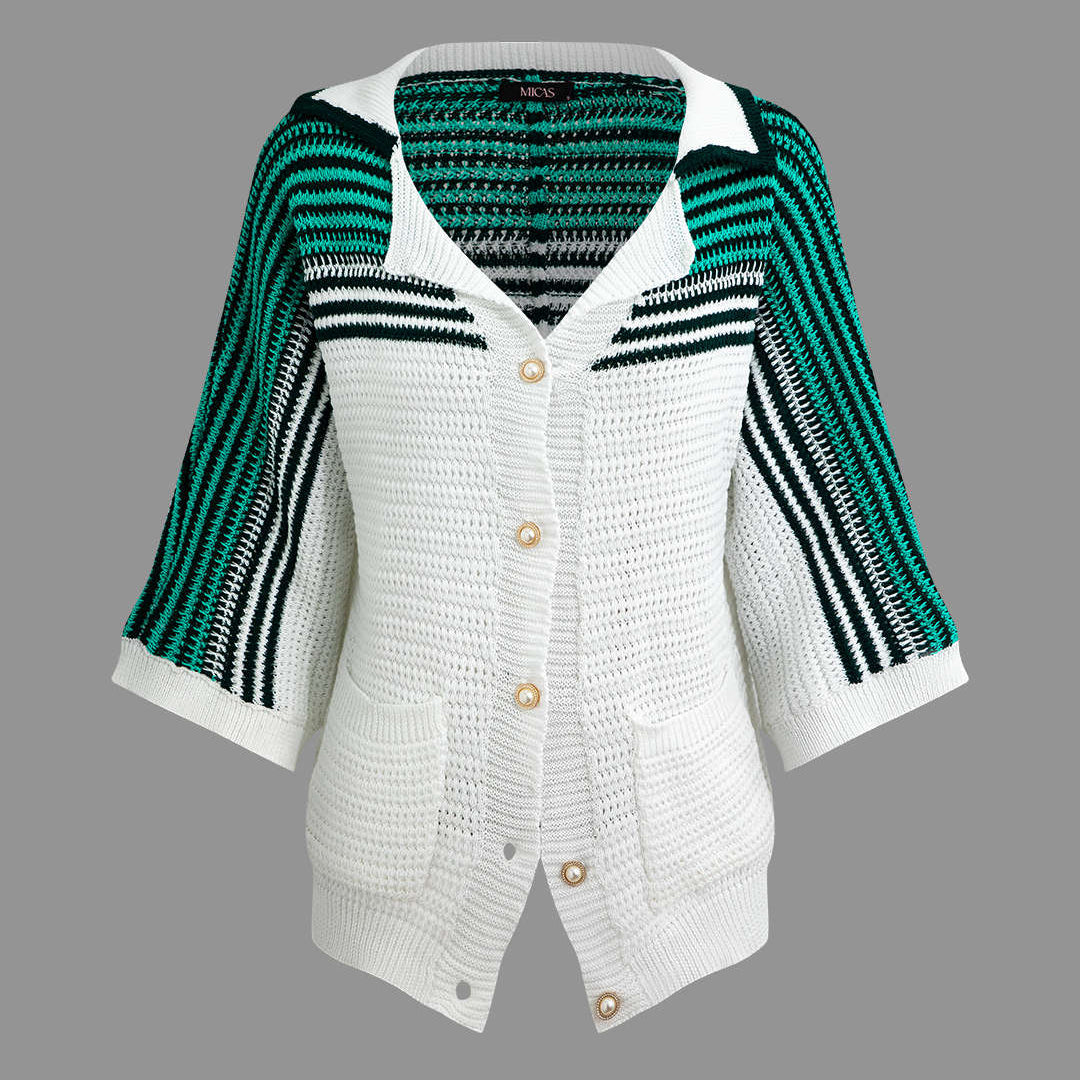 Kontrast Kroşe Kısa Kollu Üst