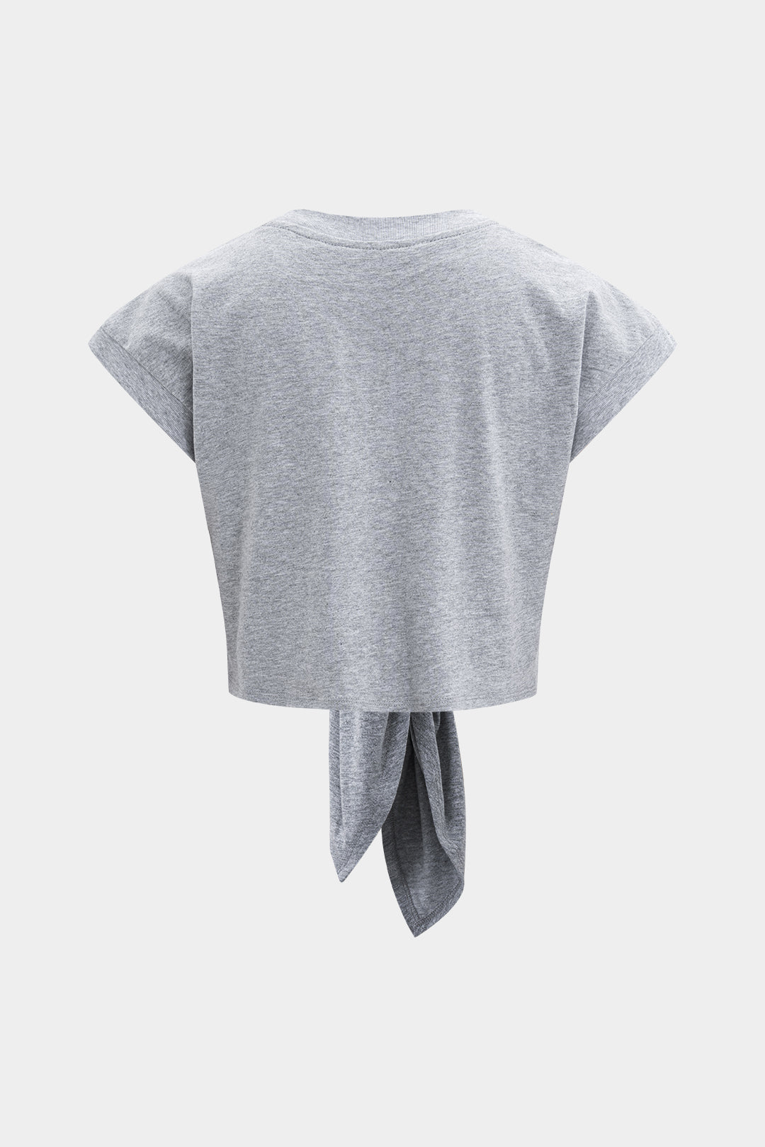 Kabarık Bağlama Detaylı T-Shirt