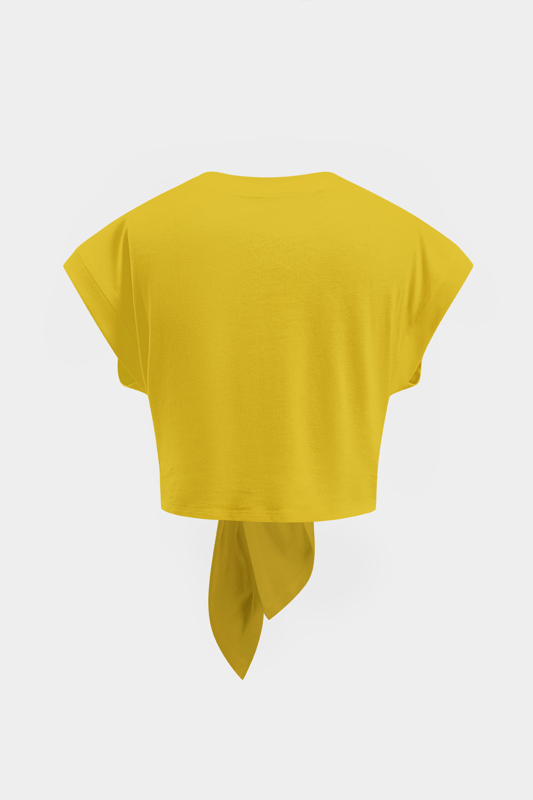 Kabarık Bağlama Detaylı T-Shirt