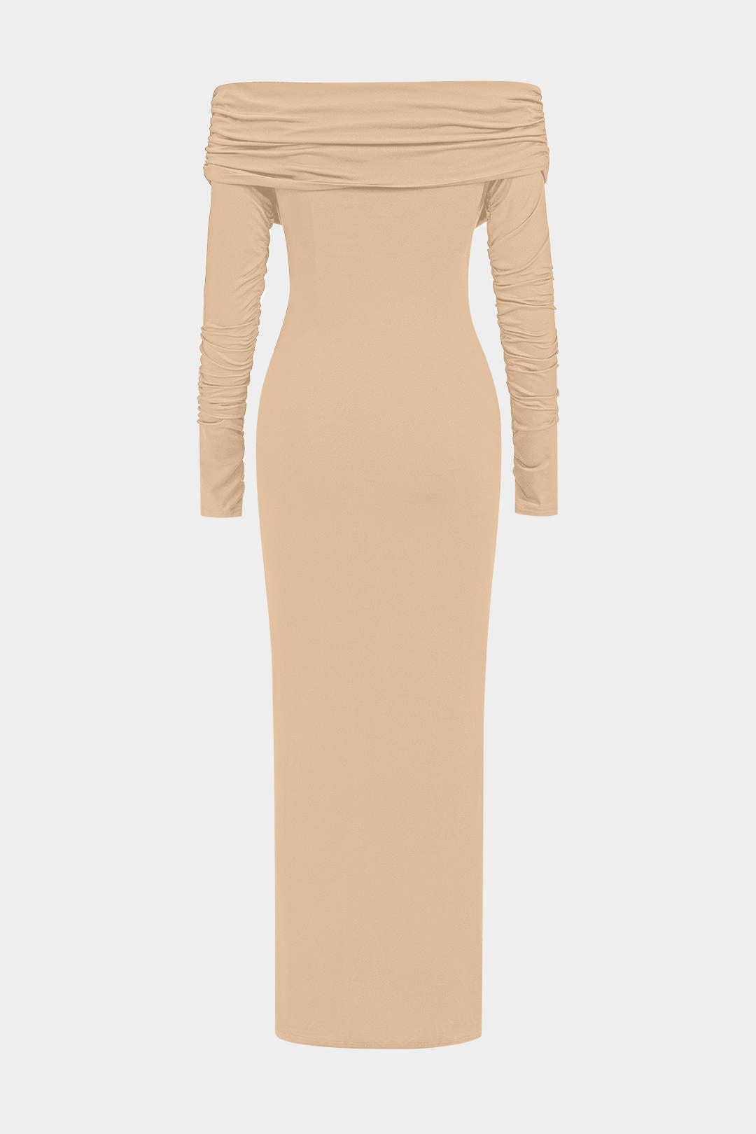 Volanlı Tek Omuz Maxi Elbise