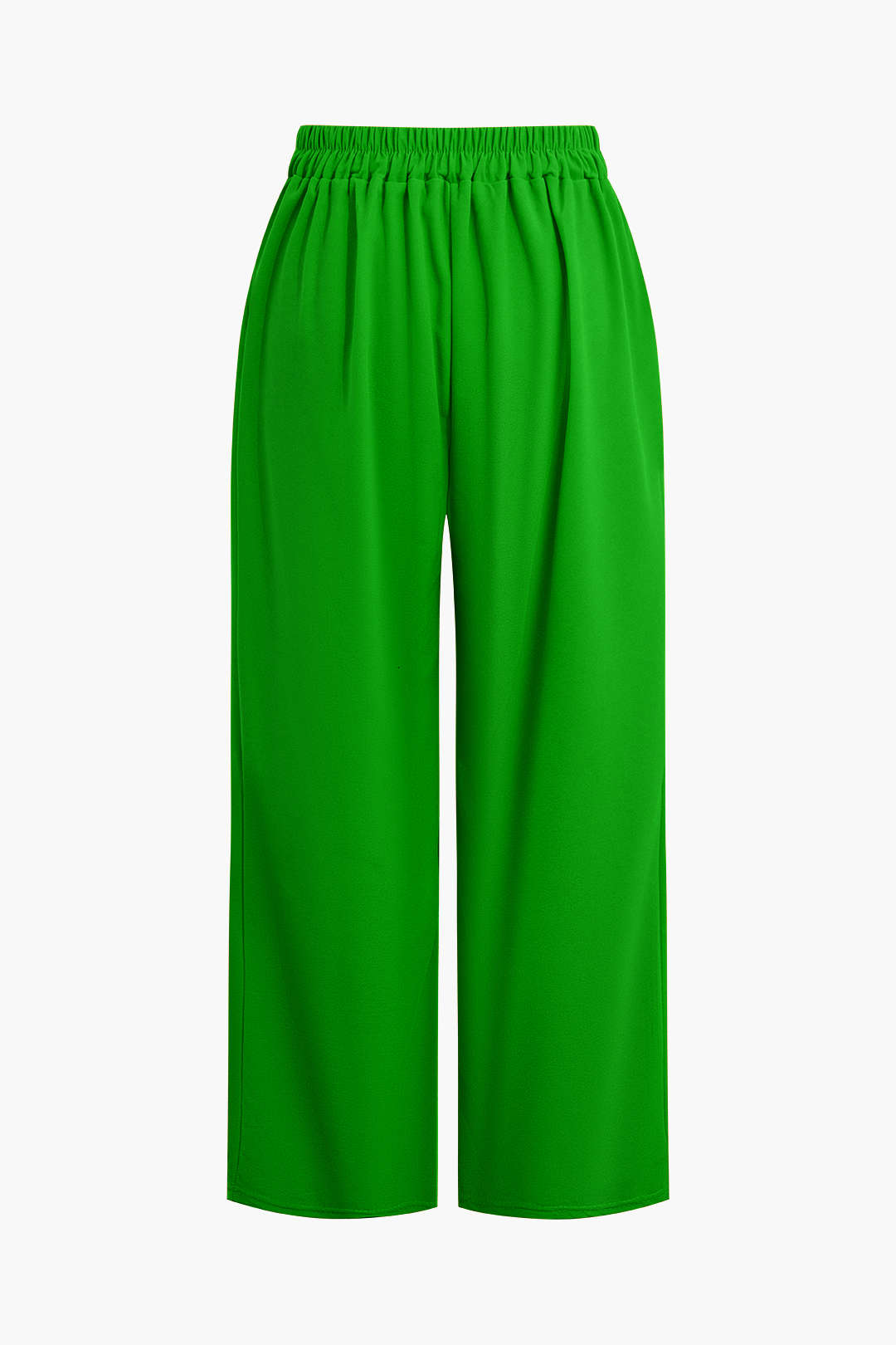 Basic Düz Kolsuz Bluz ve Düz Paça Pantolon Takımı