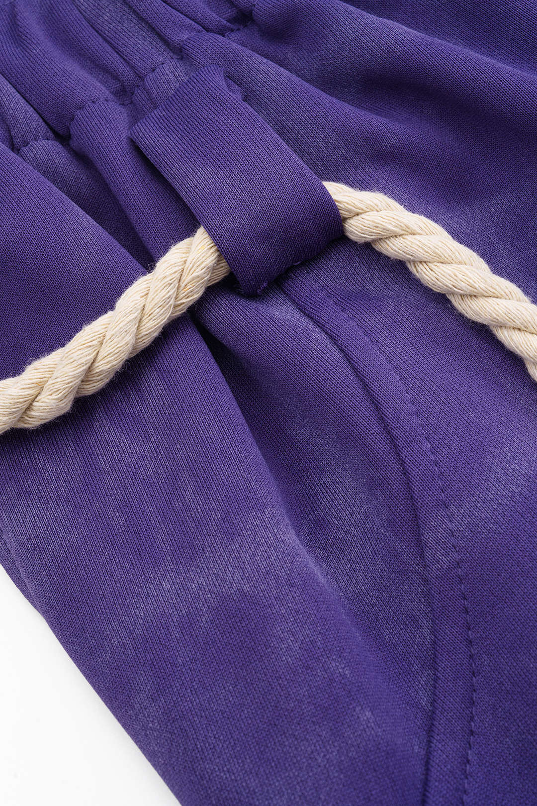 Mermer Tie Dye Baskılı Bağcıklı Geniş Paça Pantolonlar