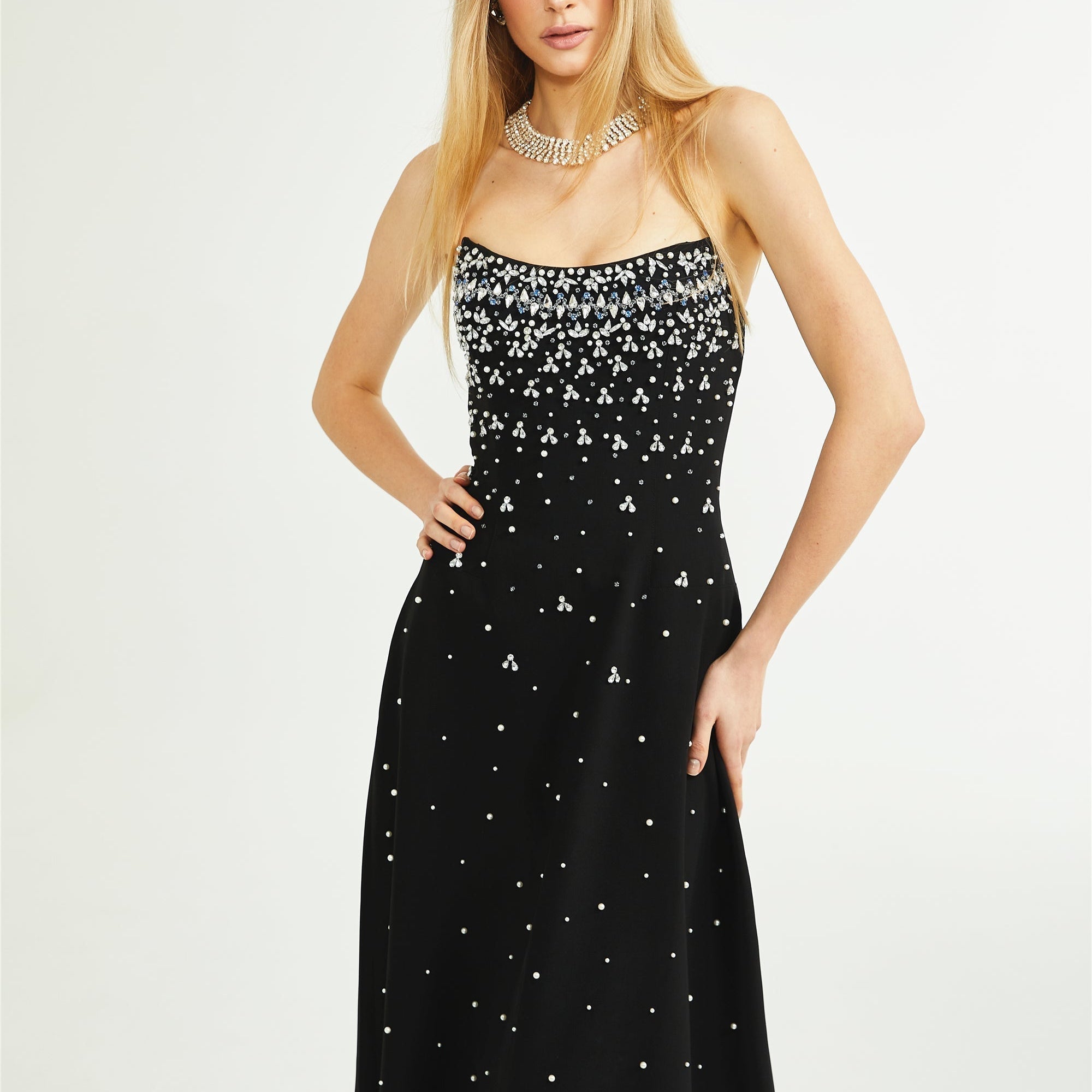 Olyssa Süslemeli Maksi Elbise