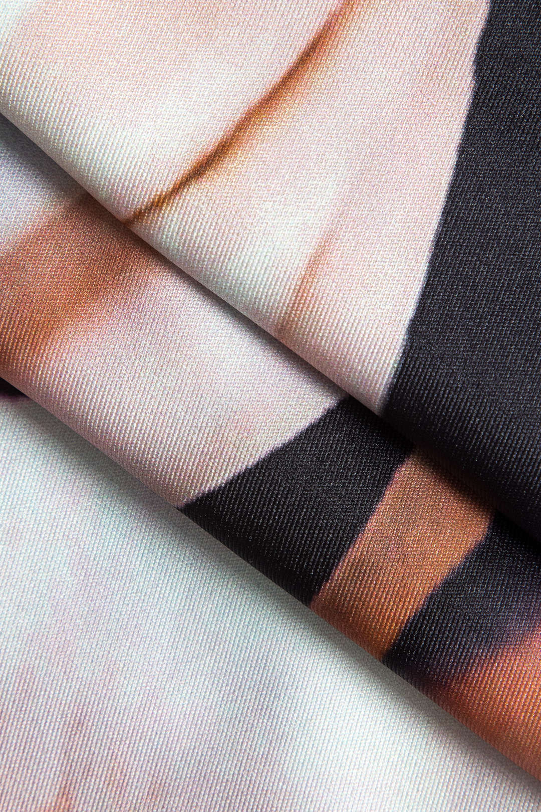 Soyut Çiçek Desenli Uzun Kollu Bluz ve Midi Etek Takımı