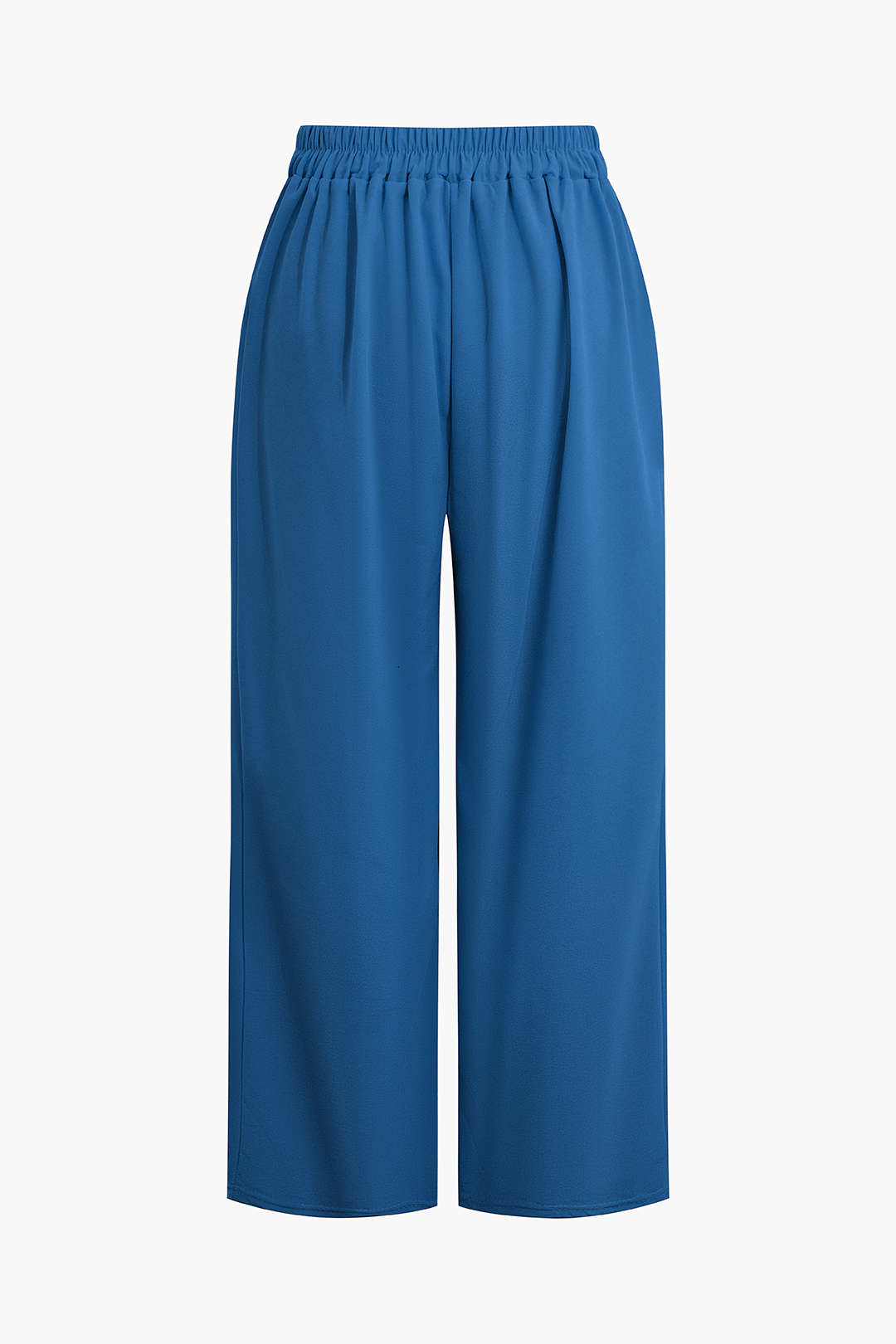 Basic Düz Kolsuz Bluz ve Düz Paça Pantolon Takımı