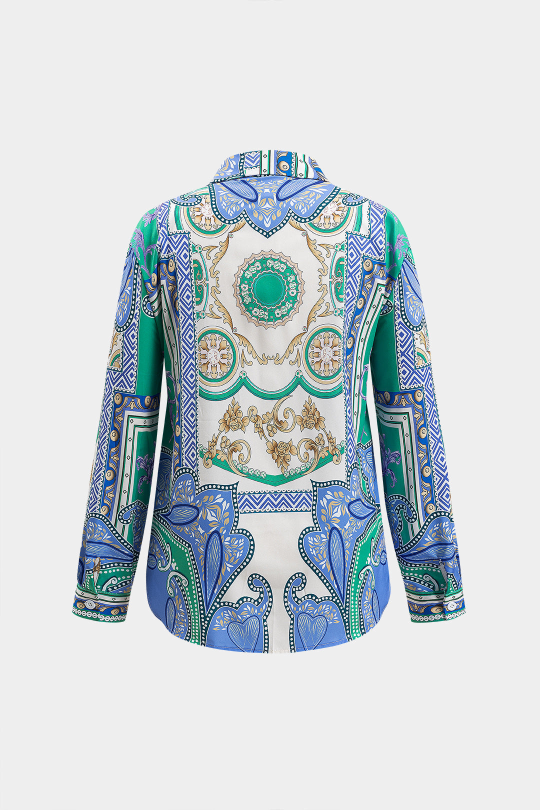 Bohem Desenli Bağlamalı Gömlek ve Şort Seti