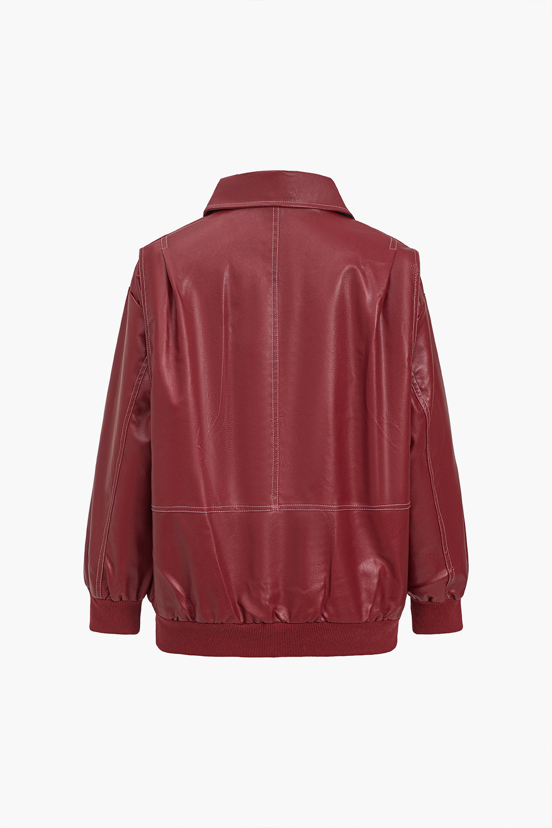 Collared Zipper Ceket