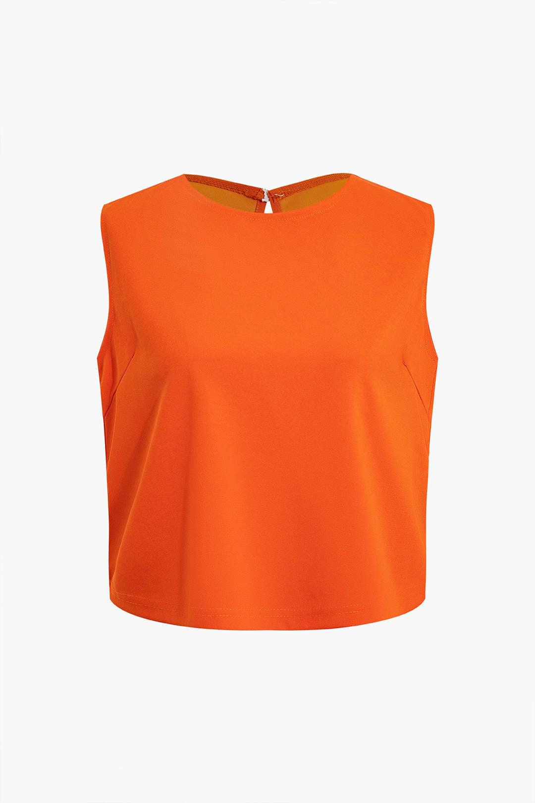 Basic Düz Kolsuz Bluz ve Düz Paça Pantolon Takımı