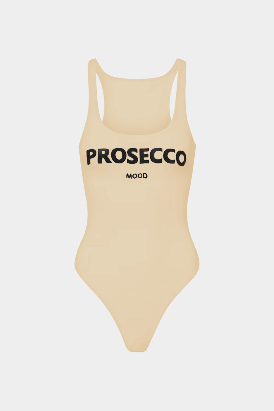 Harf Baskılı Kolsuz Düşük Bel Bodysuit