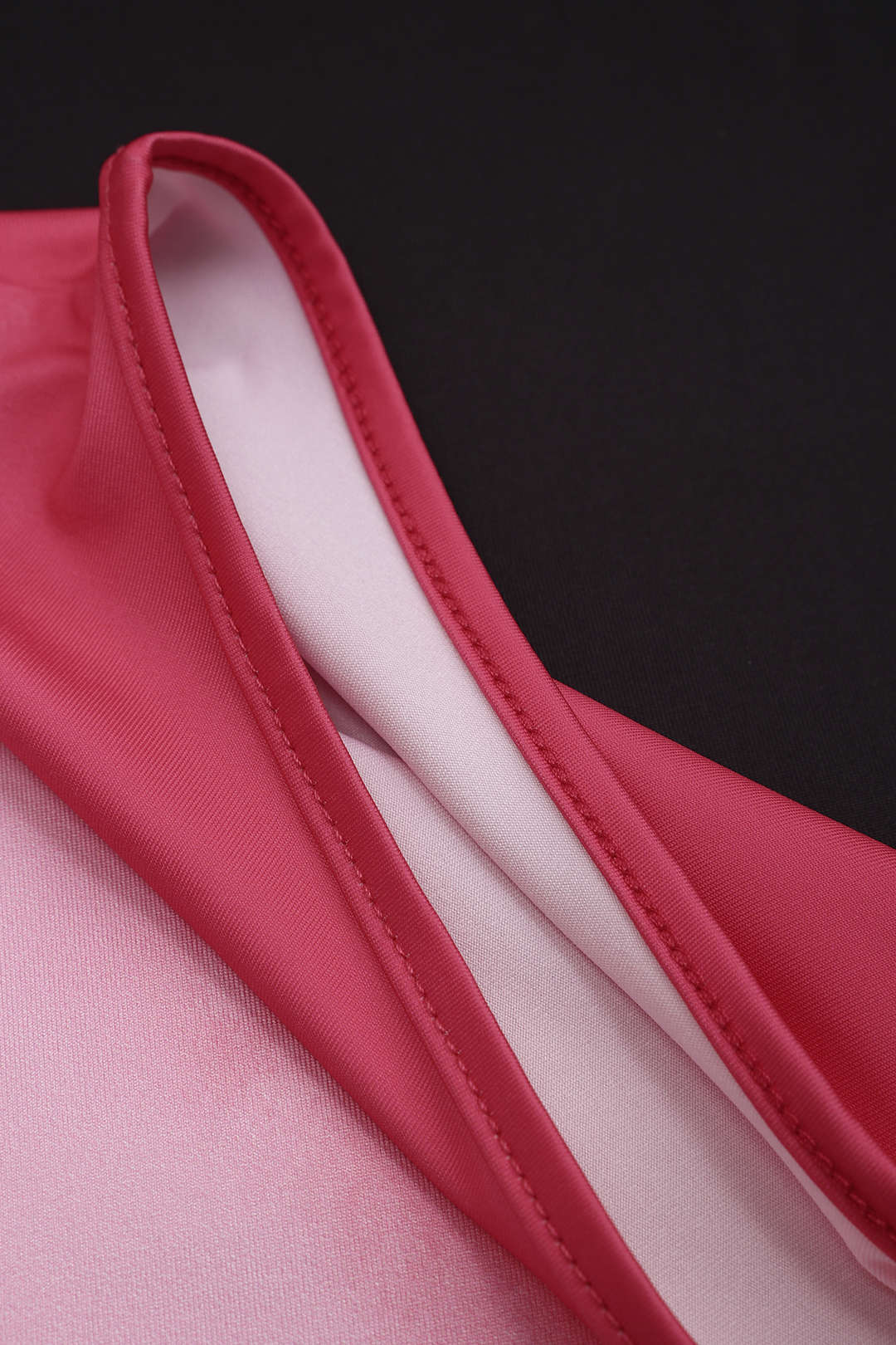 Ombre Kontrast Bağlama Maxi Elbise