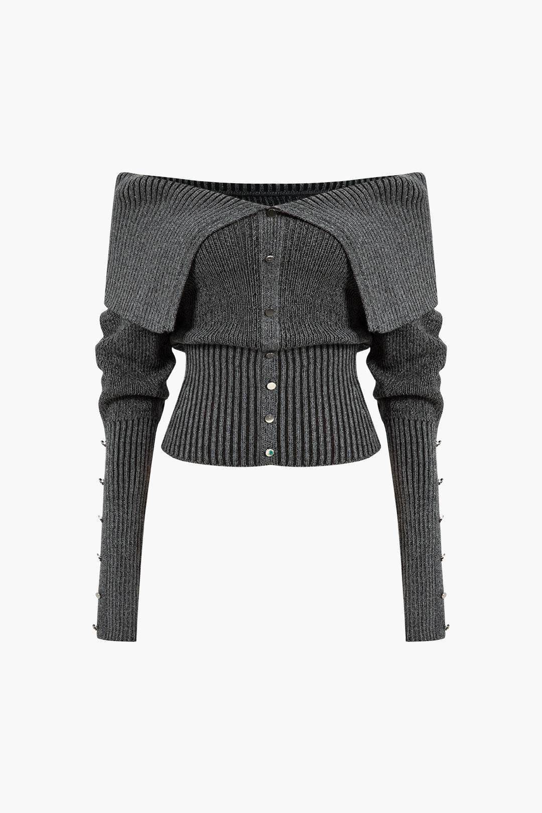 Solid Sweater Long-Sleeve Triko