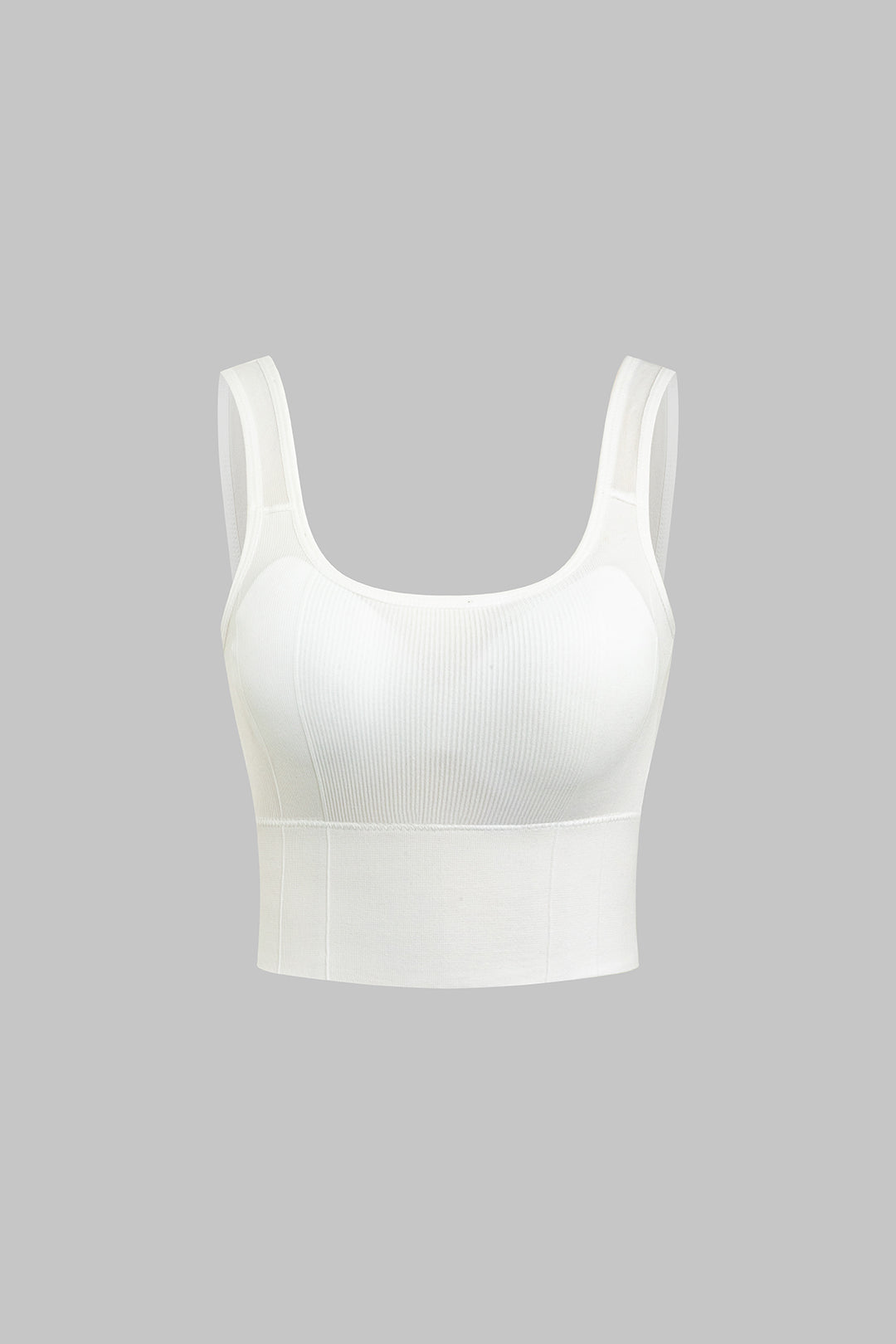 Düz Dokulu Arkası Açık Askılı Bluz