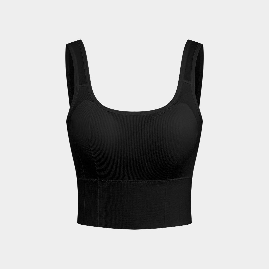 Düz Dokulu Arkası Açık Askılı Bluz