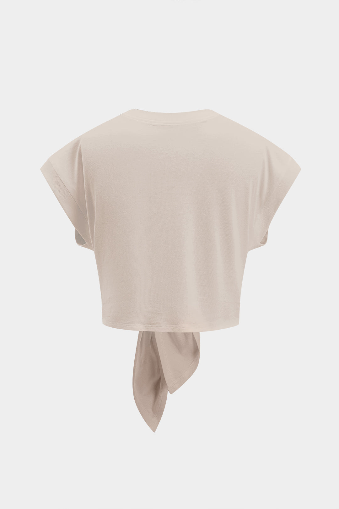 Kabarık Bağlama Detaylı T-Shirt