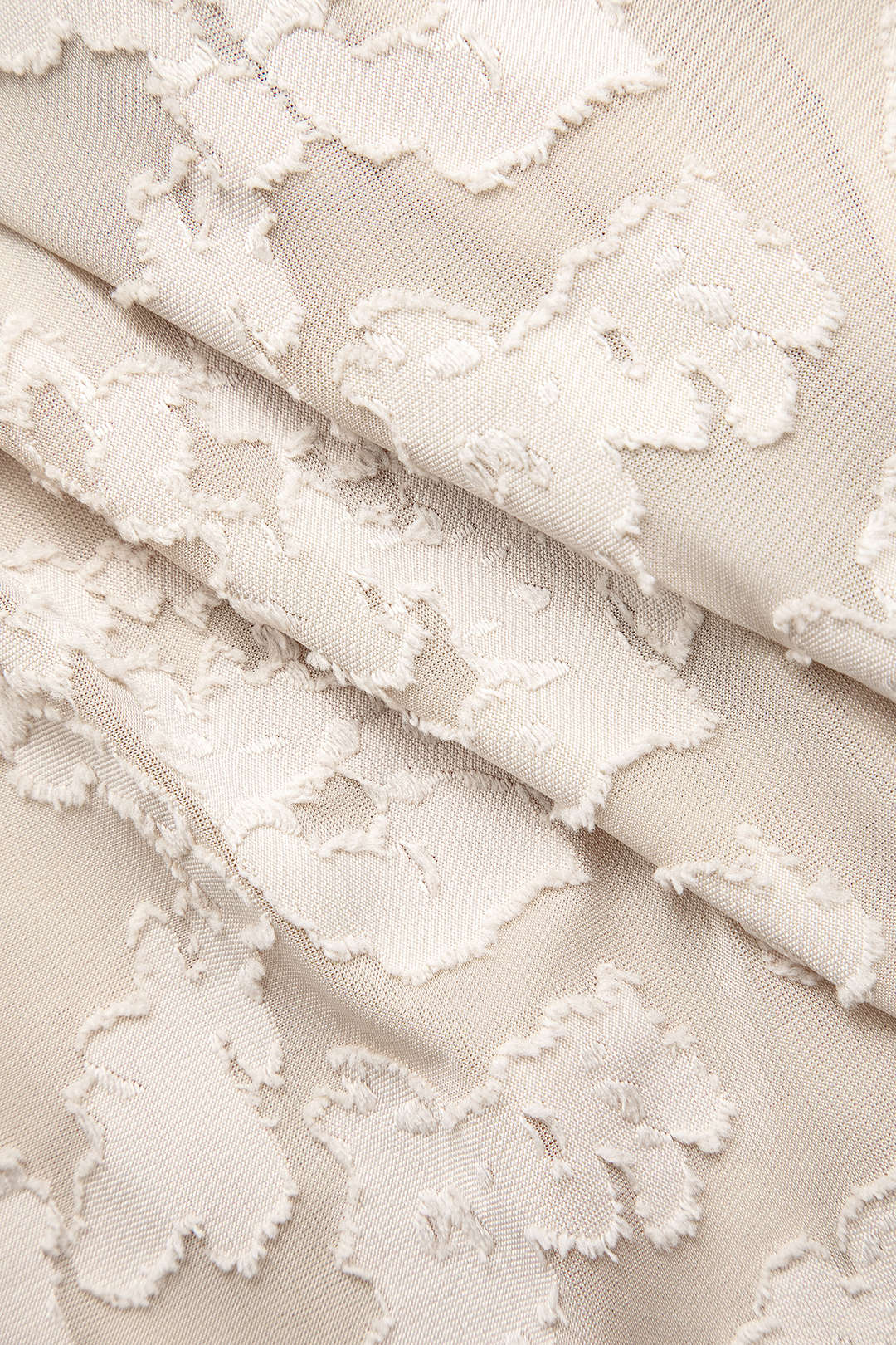 Çiçek Desenli Asimetrik Kenar Kıvrılmış Deniz Kızı Kolsuz Midi Elbise