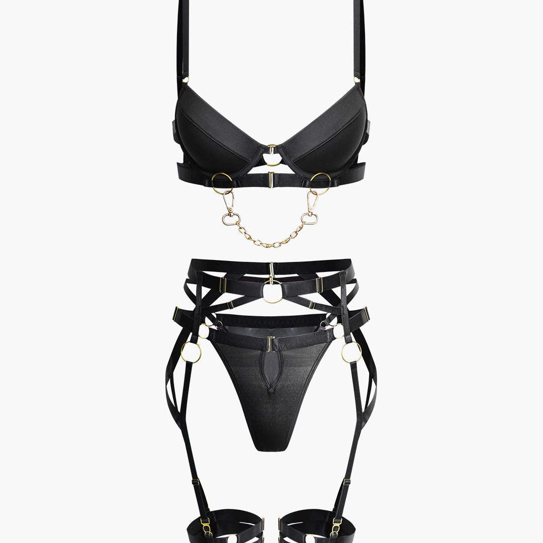 Metal Zincir Jartiyer Takımı