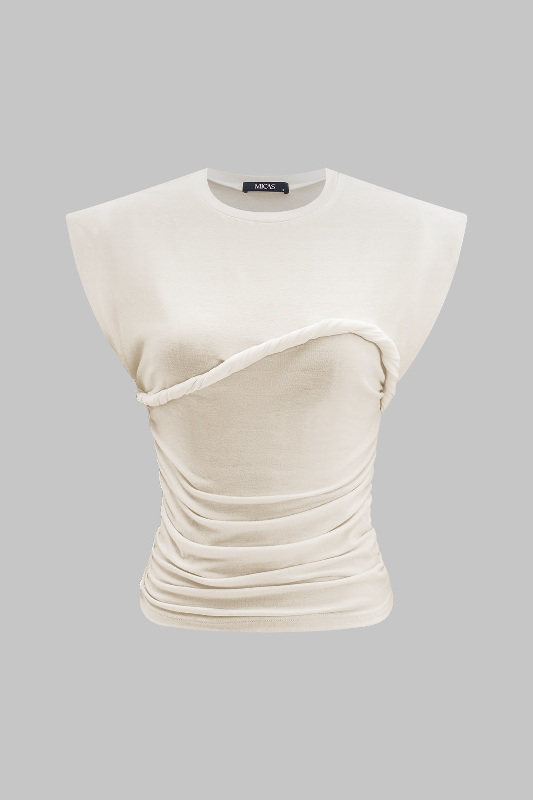 Düz Burgu Yuvarlak Yaka Tişört