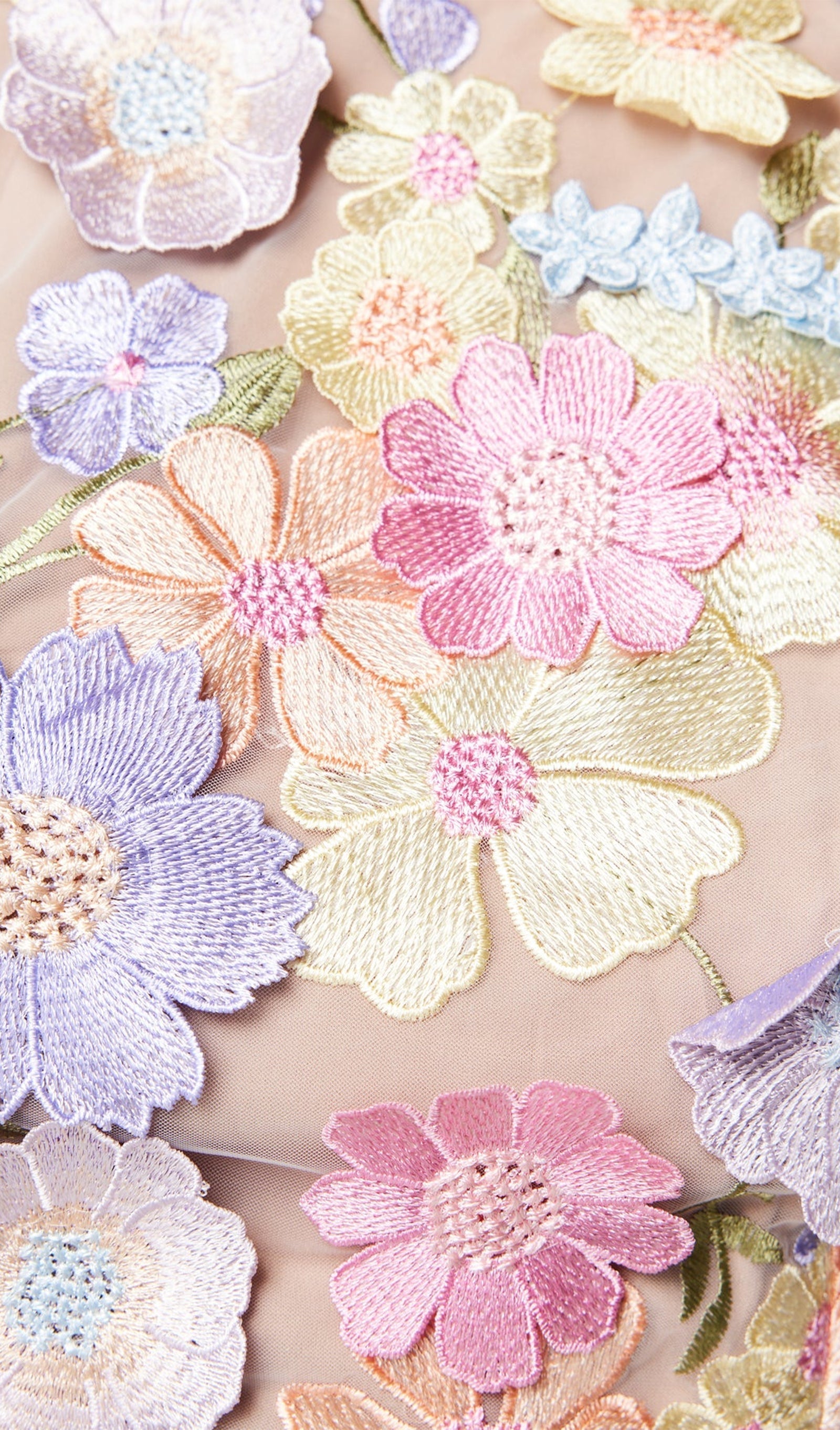 Olyssa Çiçek İşlemeli Mini Etek Takım