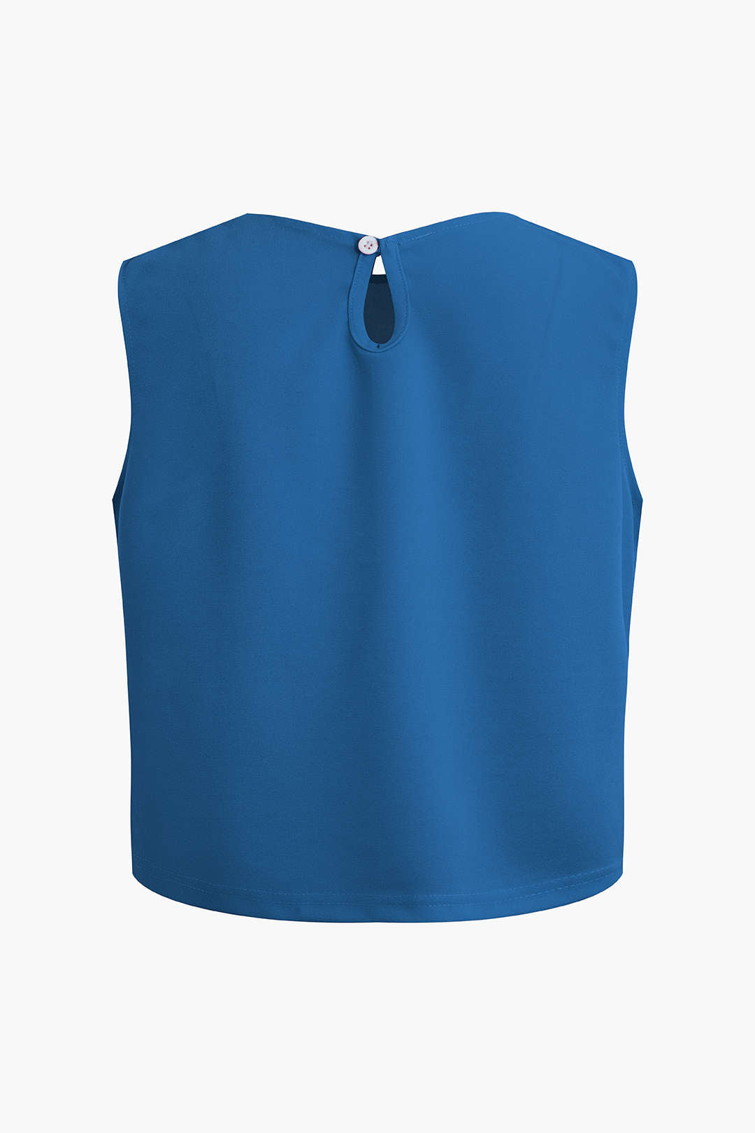 Basic Düz Kolsuz Bluz ve Düz Paça Pantolon Takımı