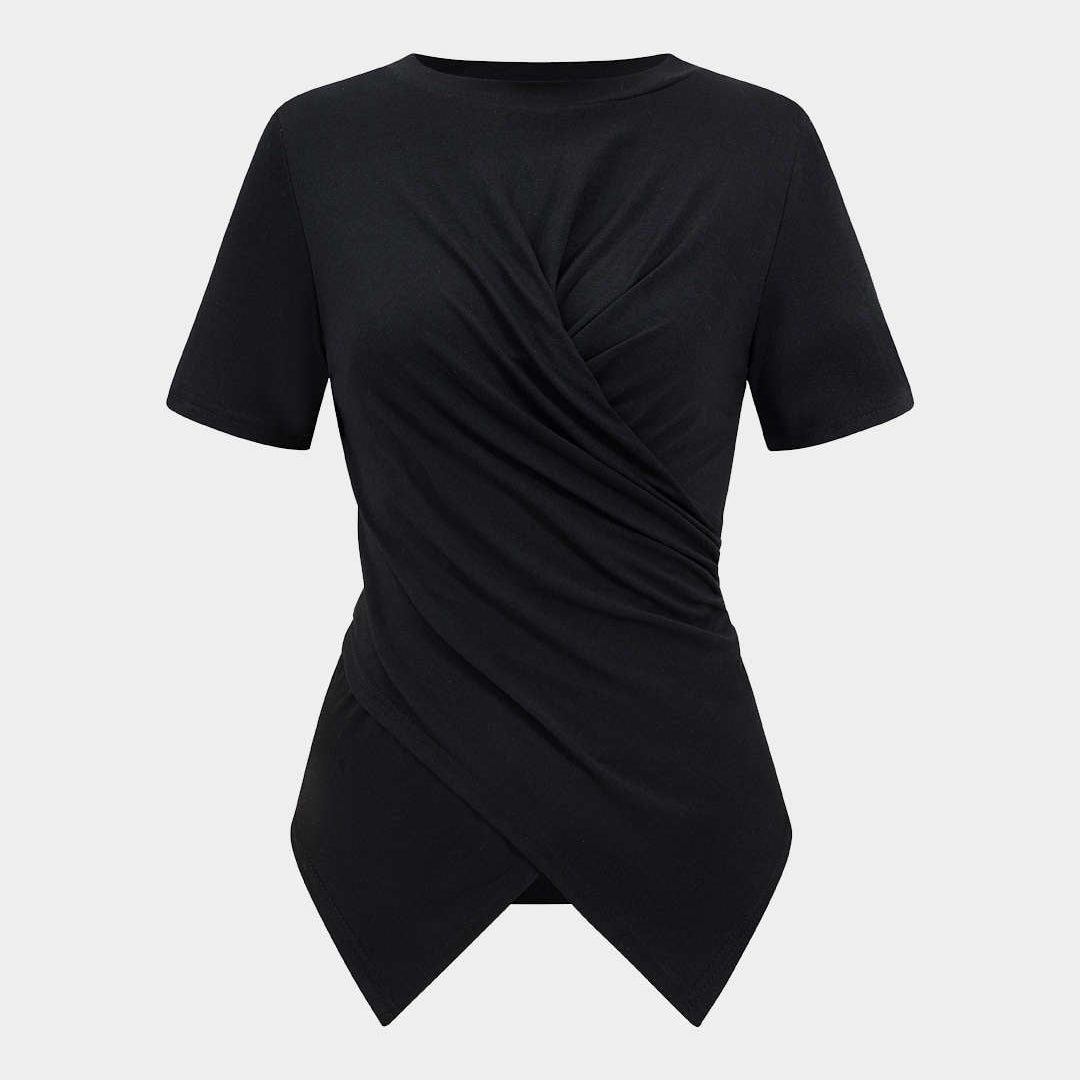 Kıvrım Düğüm Kısa Kol Tişört