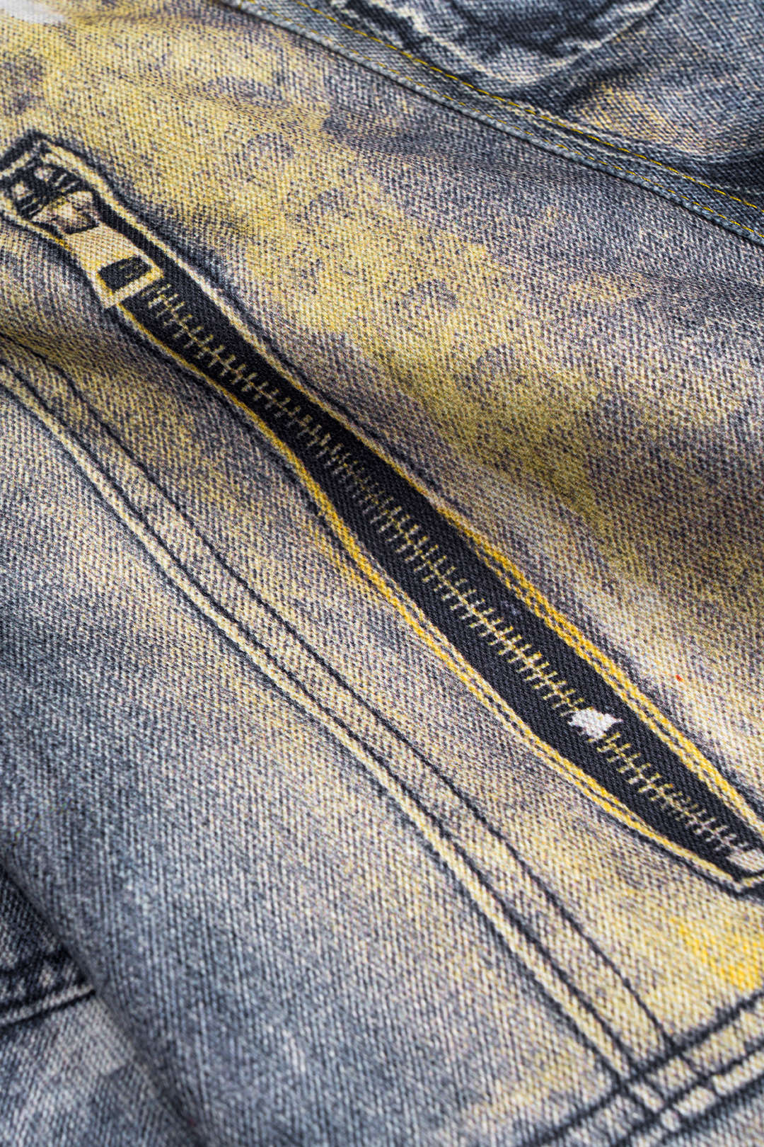 Soyut Baskılı Cep Detaylı Varil Pantolon