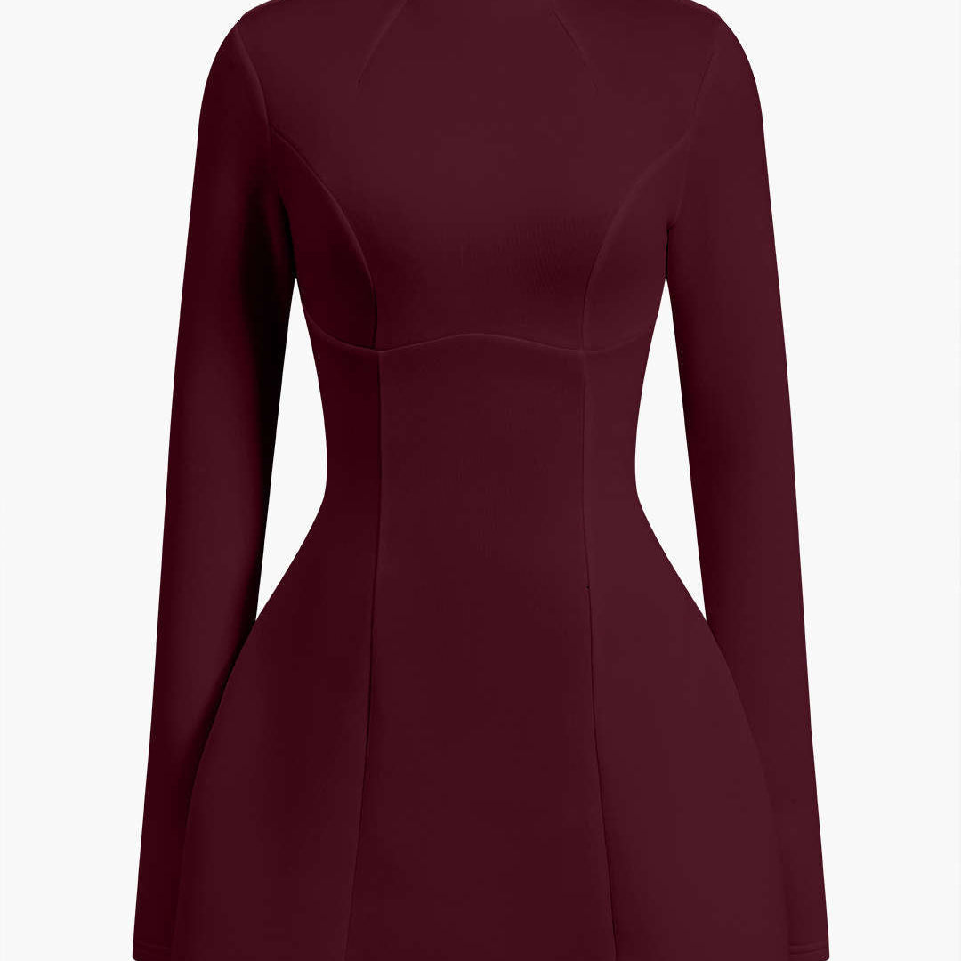 Sırt Dekolteli Mini Elbise