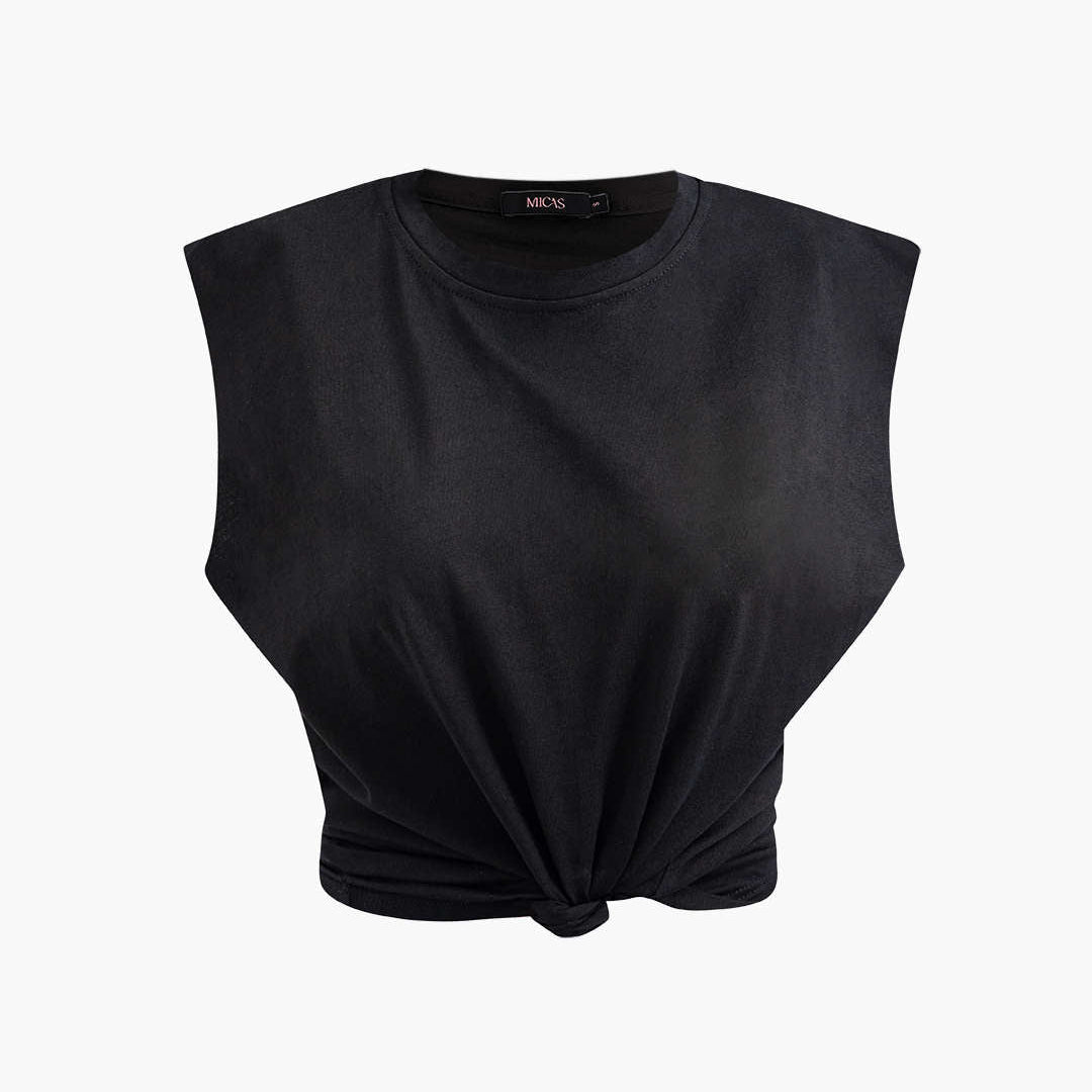 Basic Düz Kolsuz Tişört