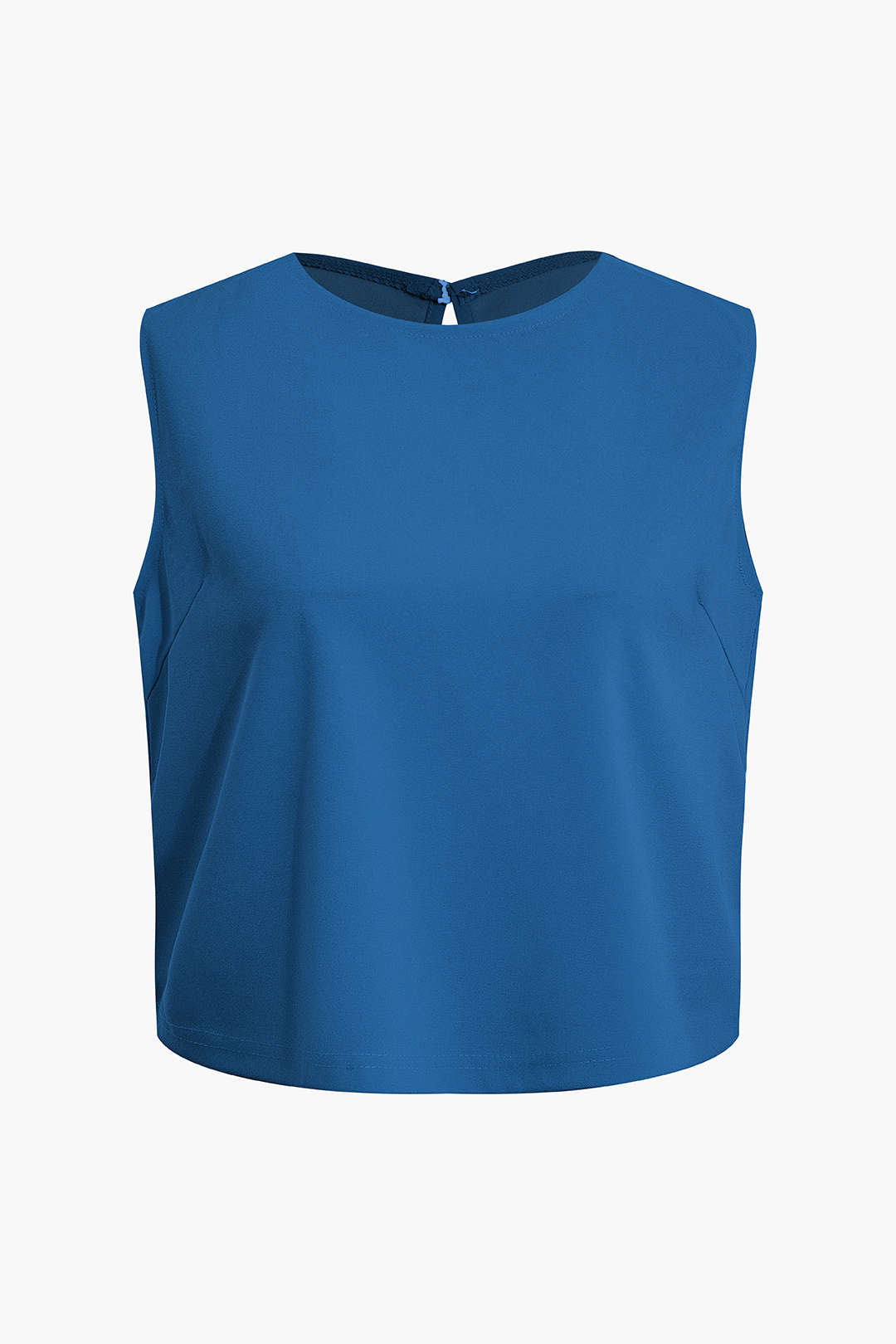 Basic Düz Kolsuz Bluz ve Düz Paça Pantolon Takımı