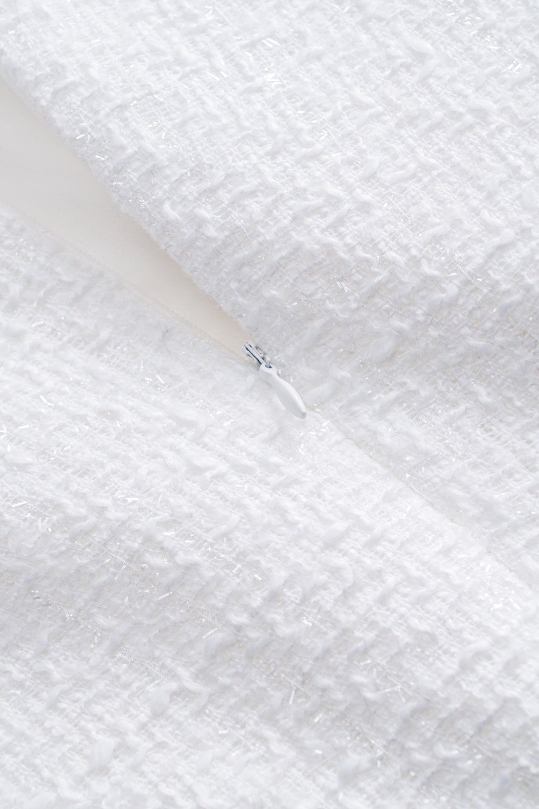 Boncuk Sahte Cep Fermuarlı Kısa Kollu Mini Elbise