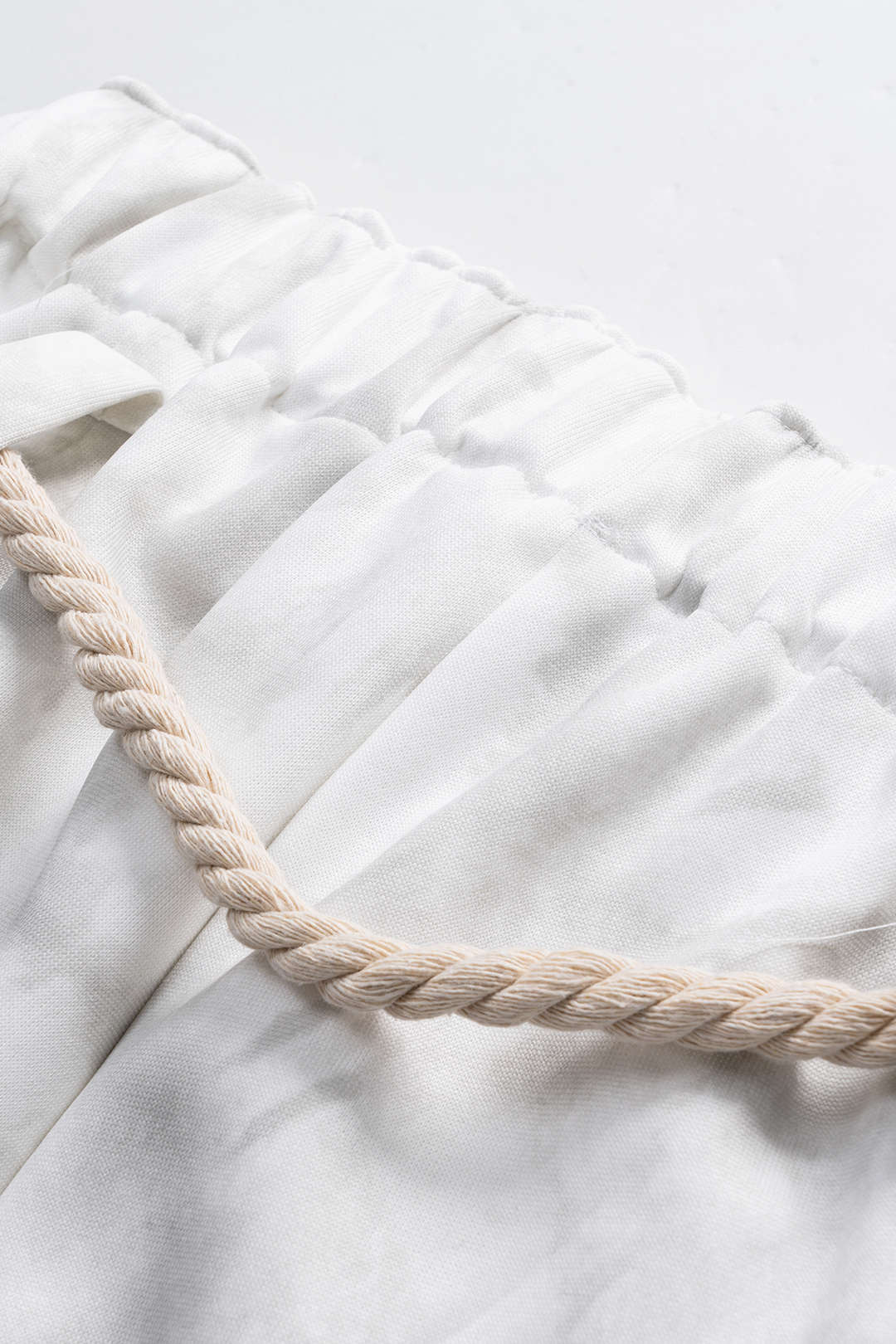 Mermer Tie Dye Baskılı Bağcıklı Geniş Paça Pantolonlar