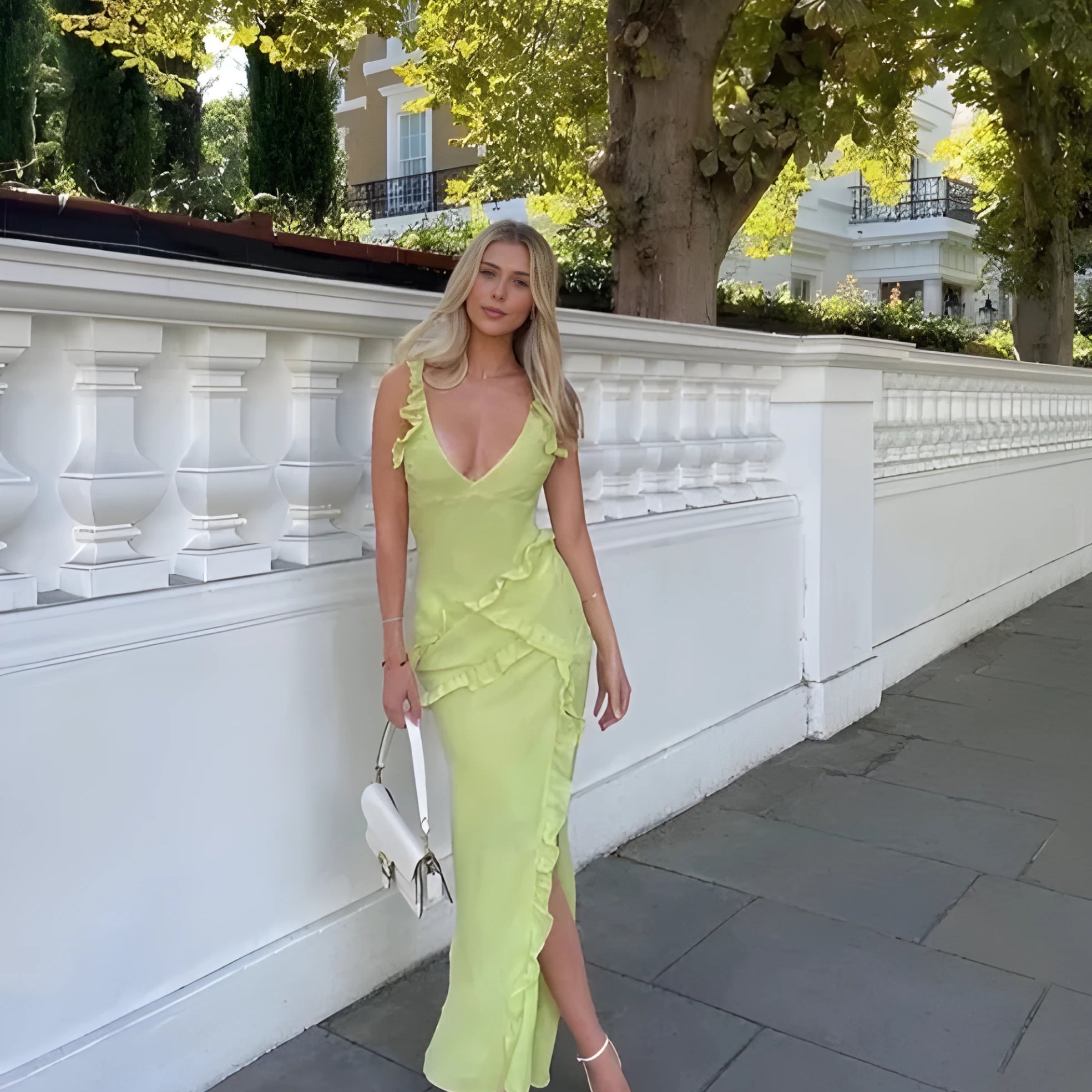 Olyssa Valentina Flame Elbise