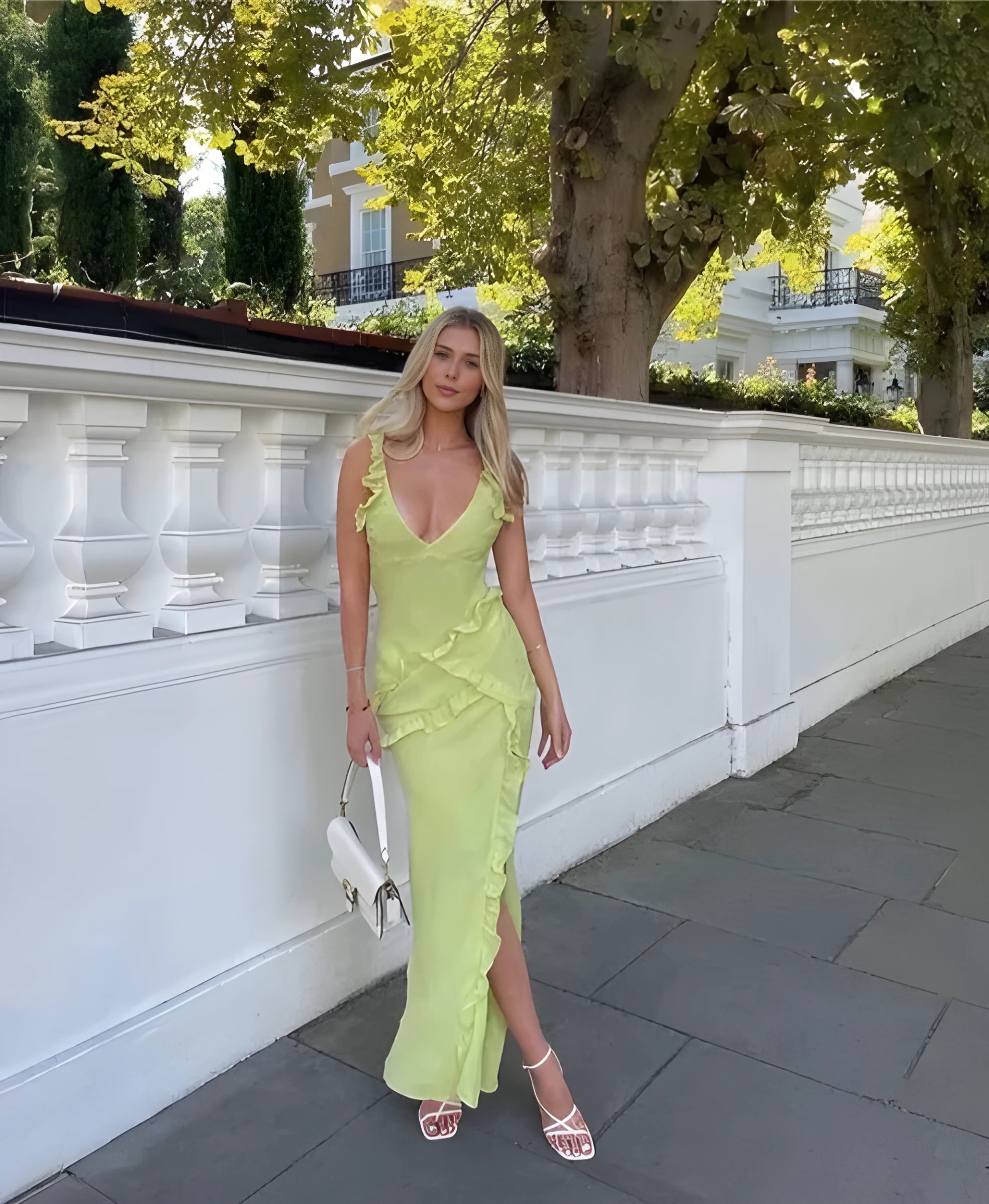 Olyssa Valentina Flame Elbise