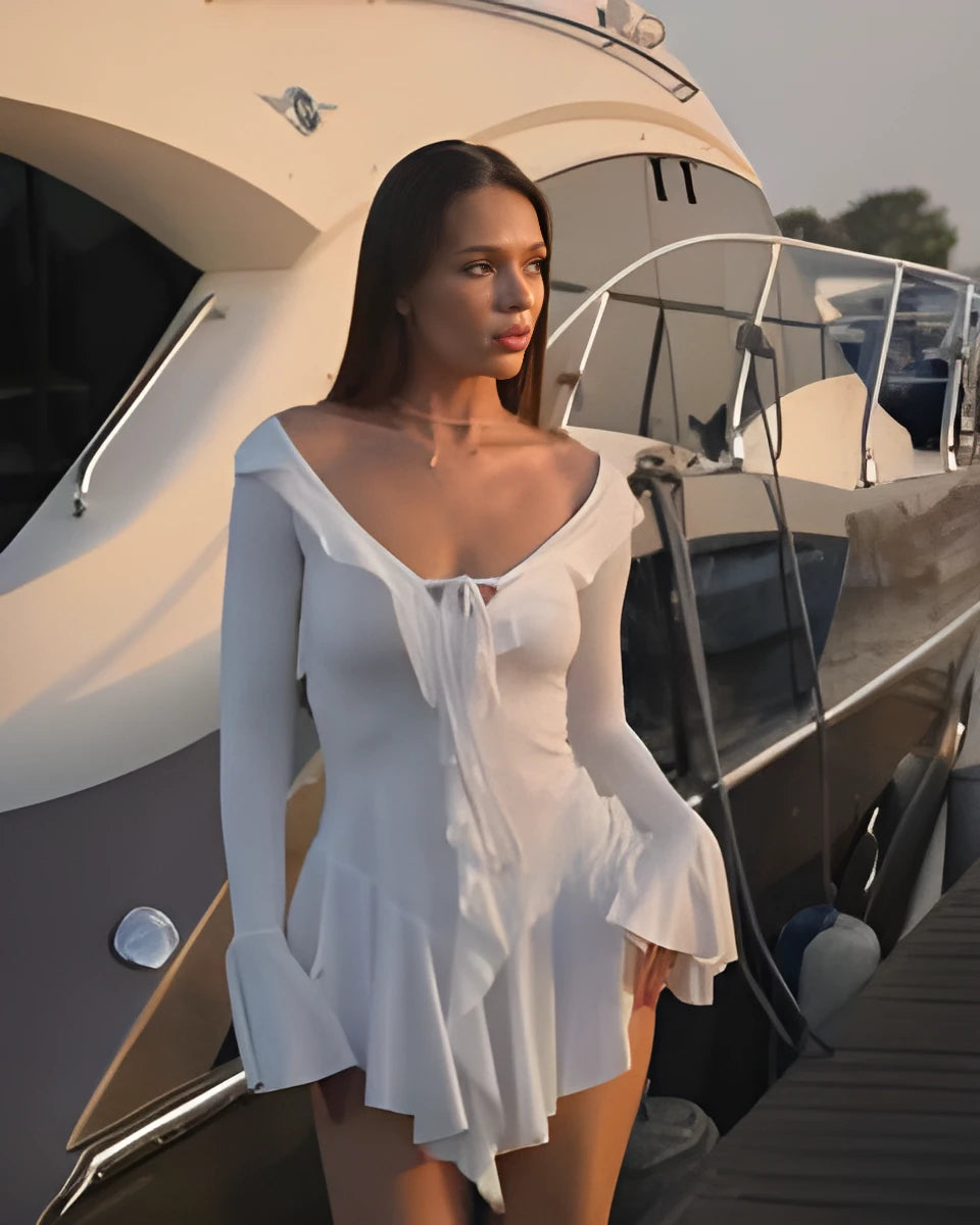 Olyssa Lumi Ruffle Elbise