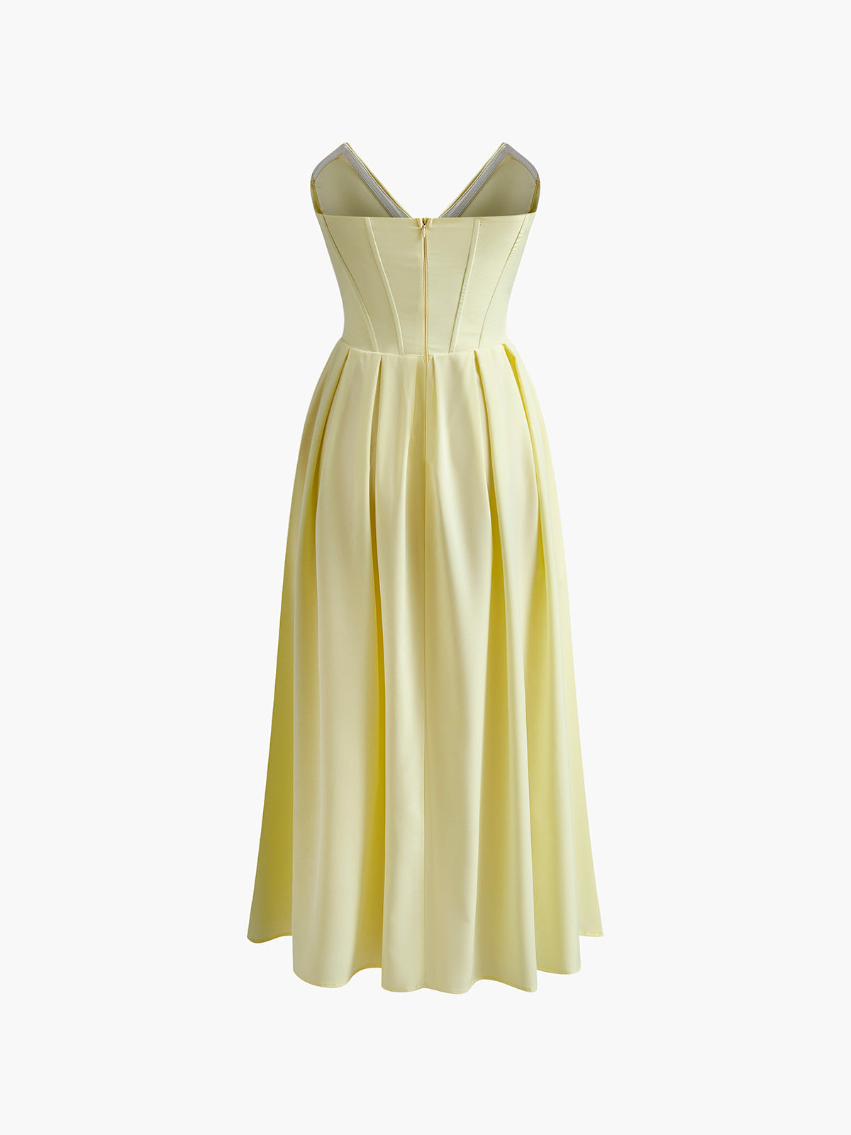 Olyssa Pileli Biye Fermuarlı Tüp Elbise