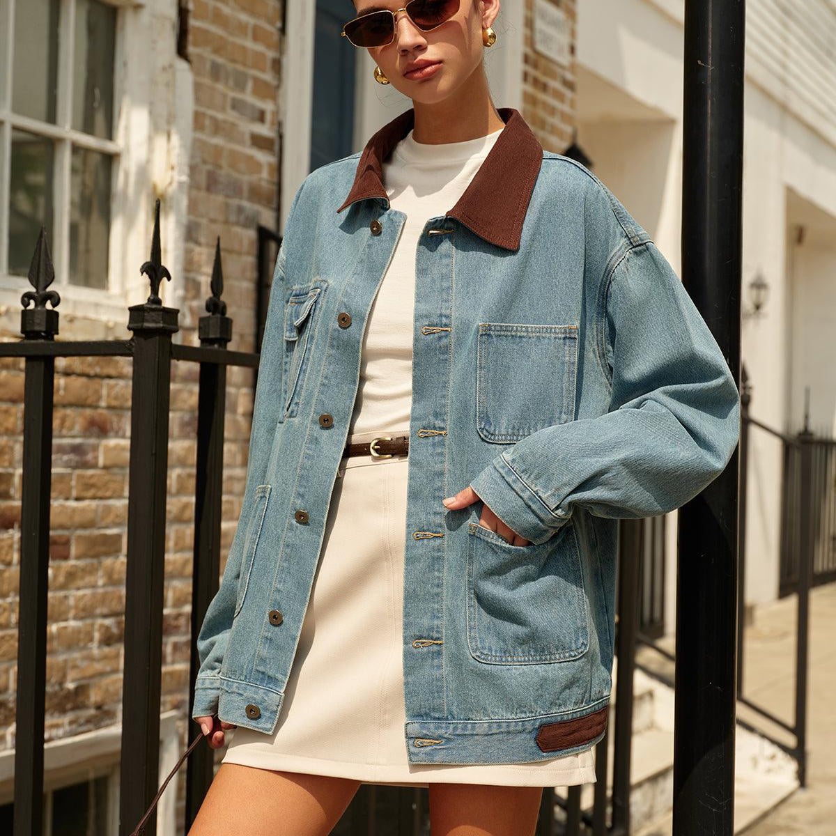 Rustic Charm Denim Ceket