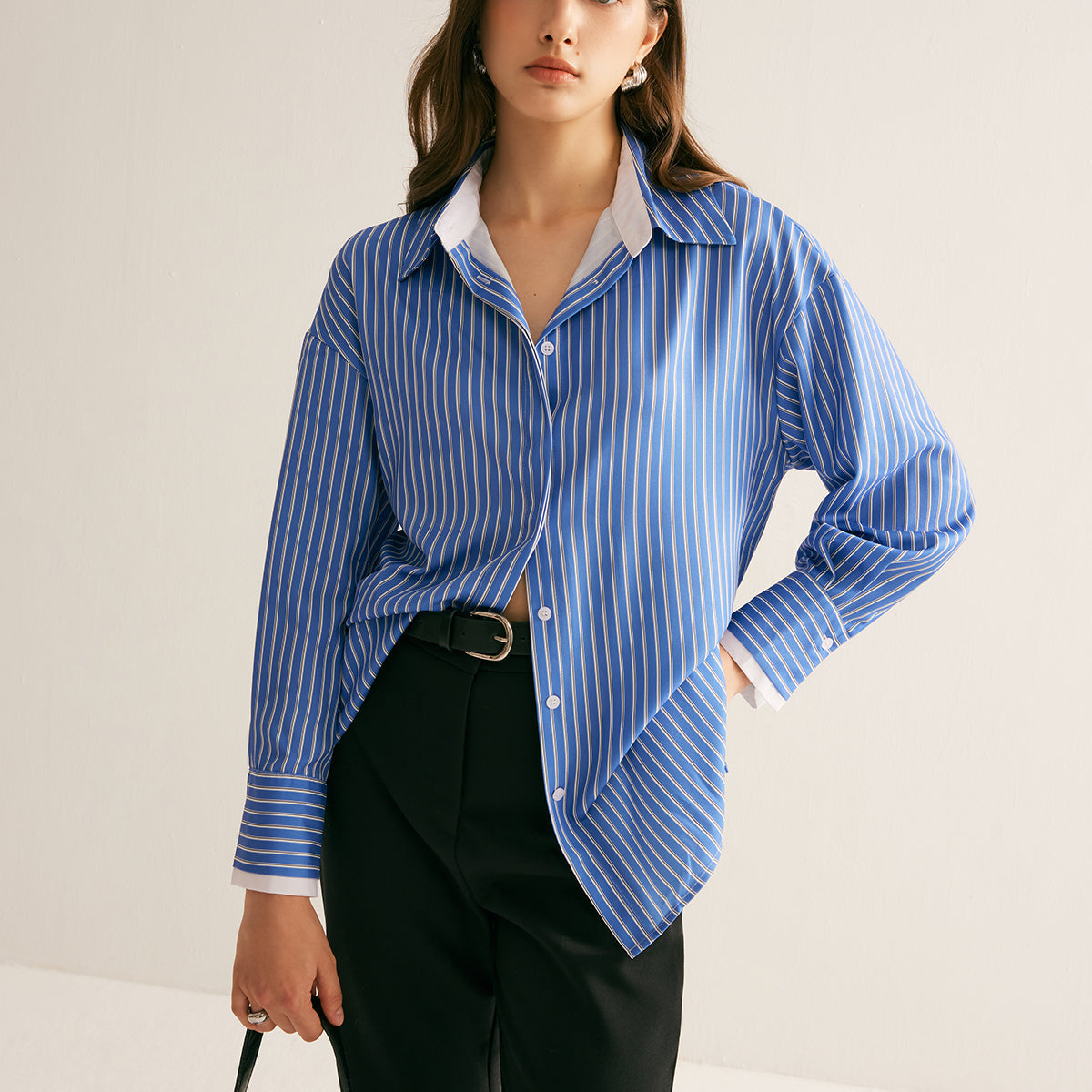 Çizgili İnce Polo Tişört