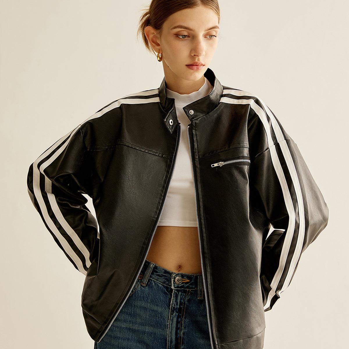 Striker Leather Track Jacket