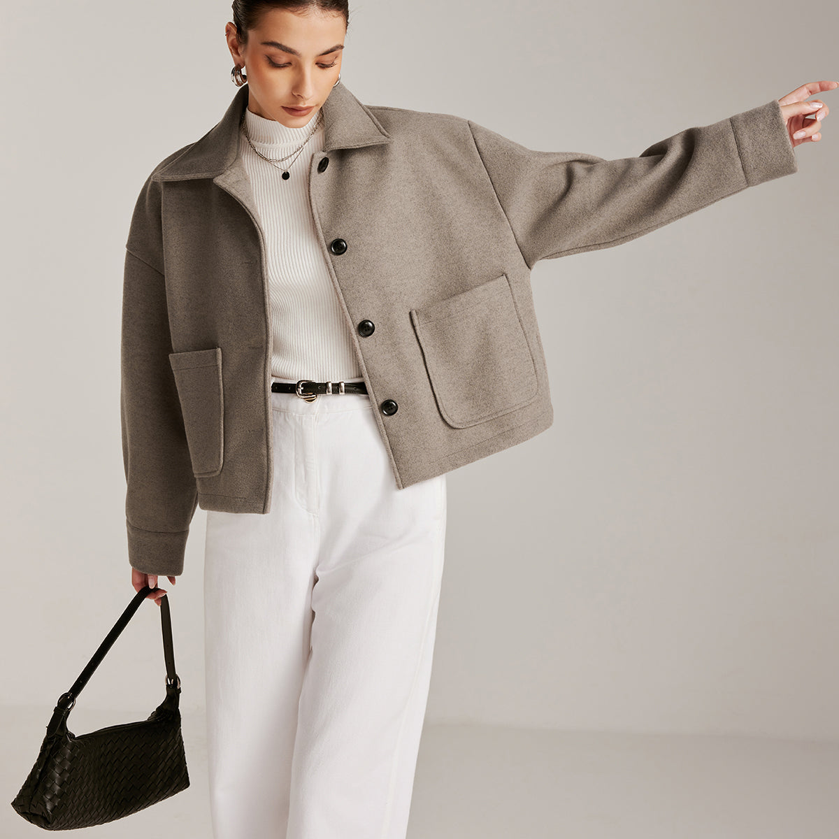 Göğüslü Vardiyalı Polo Ceket