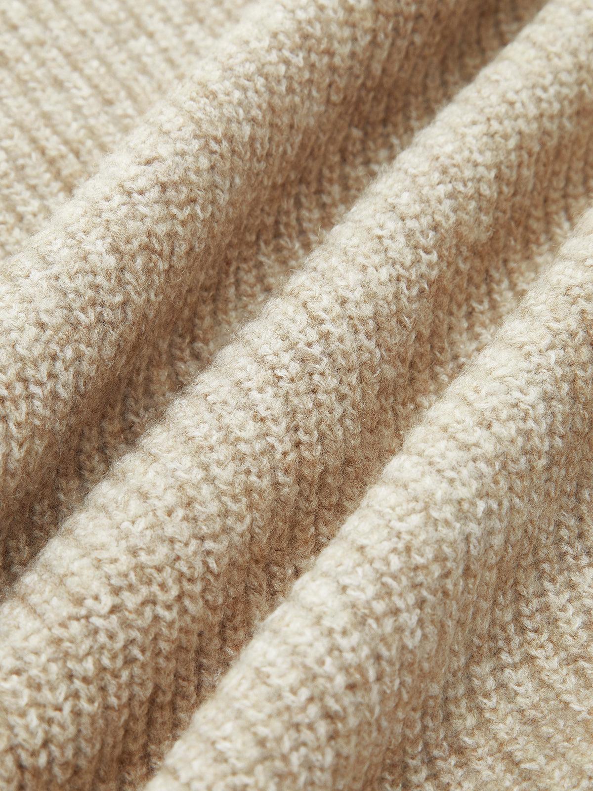 Gri Örgü Detaylı Rahat İkili Takım