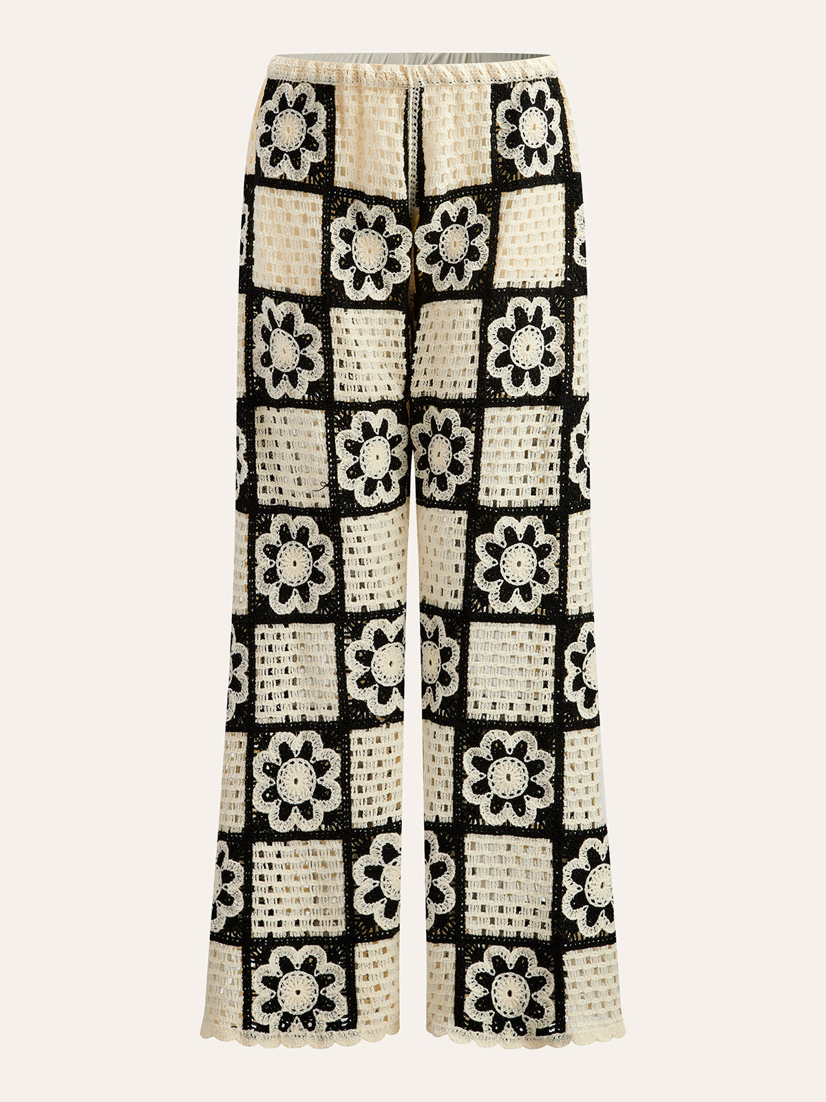 Çiçek Desenli Üst ve Pantolon Takımı