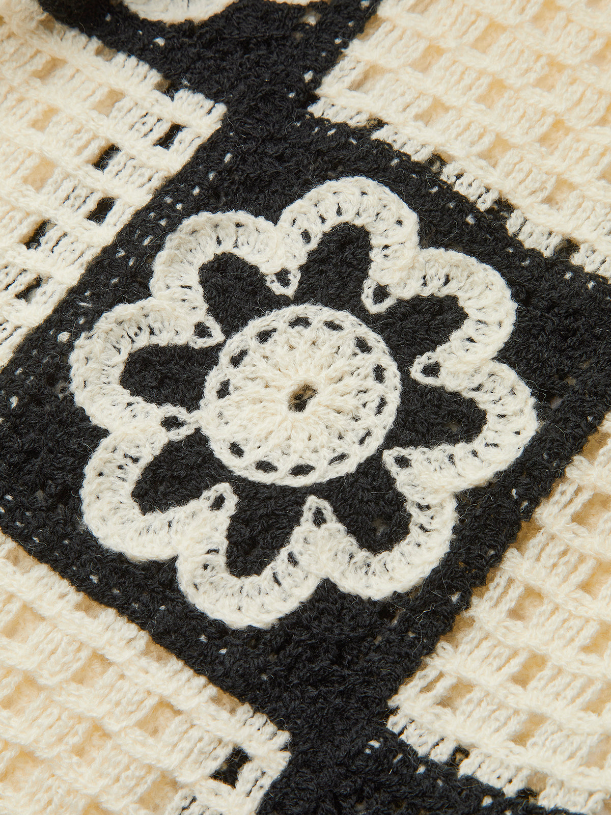 Kroşe Çiçekli Üst ve Pantolon Takımı