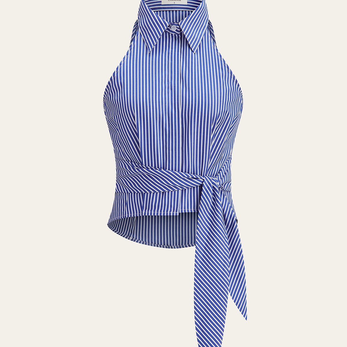 Çizgili Bağcıklı Kısa Üst