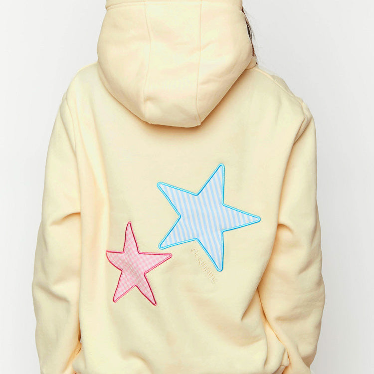 Beginning Cream Star Hoodie