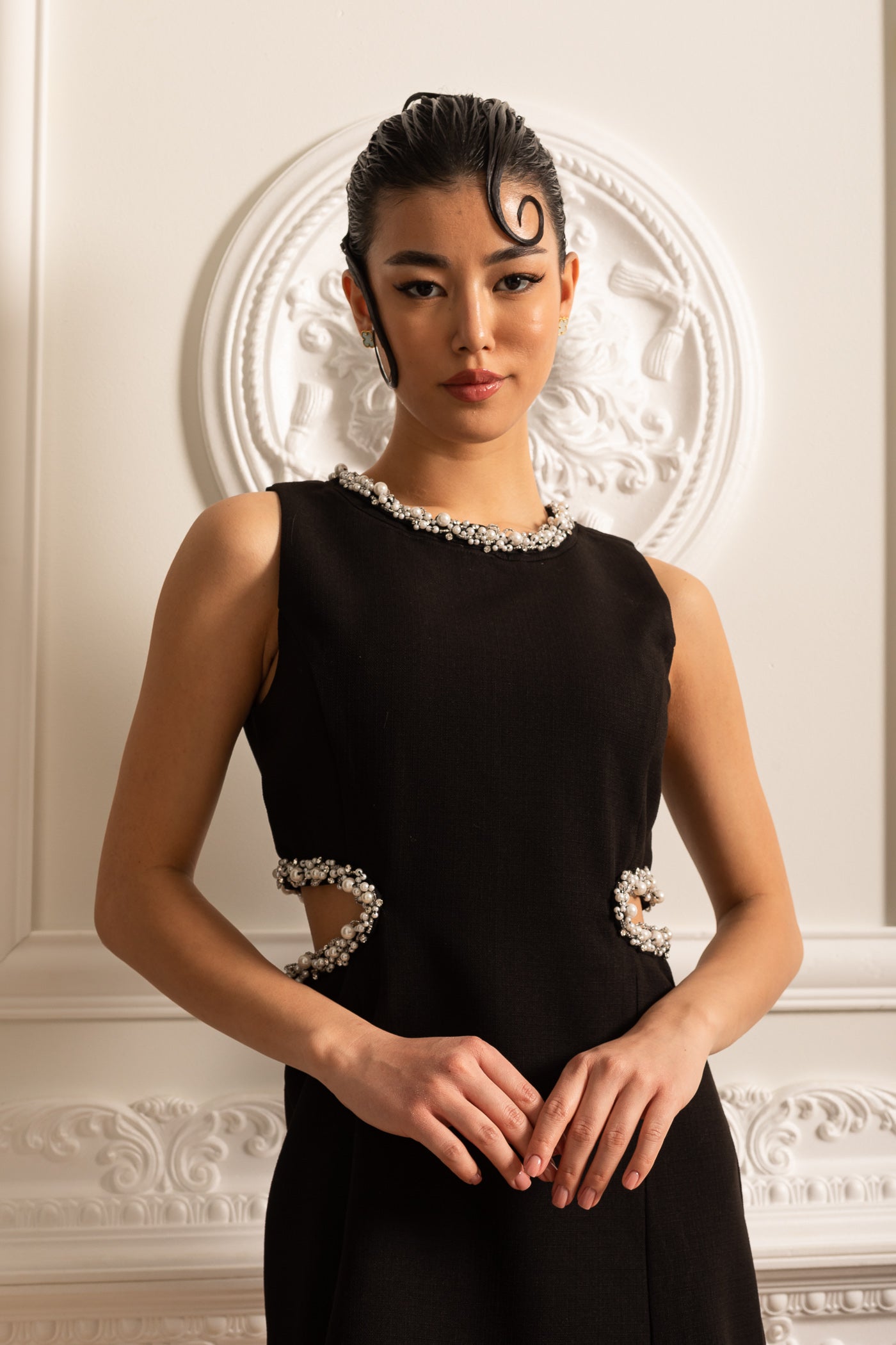 Olyssa Siyah Mira Mini Elbise