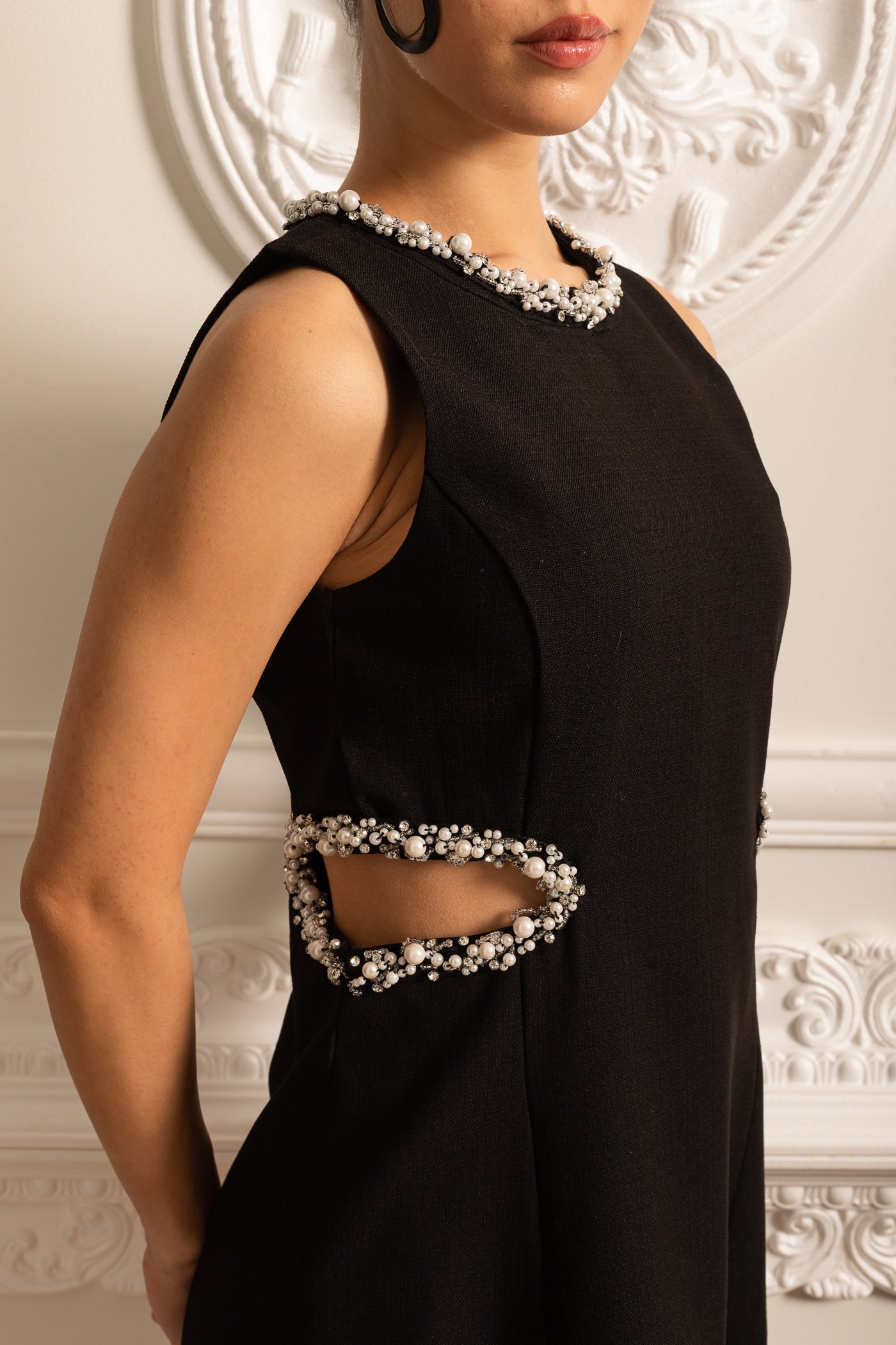 Olyssa Siyah Mira Mini Elbise