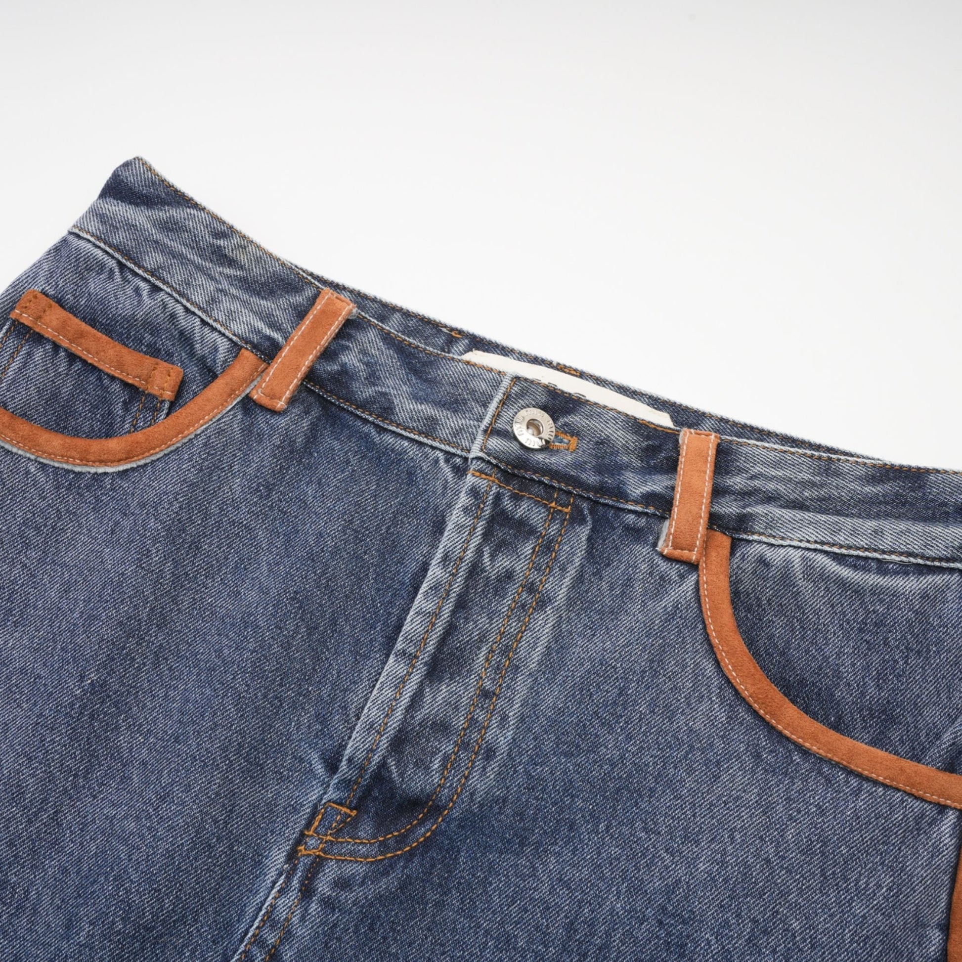 Blanche Blok Renkli Denim Etek