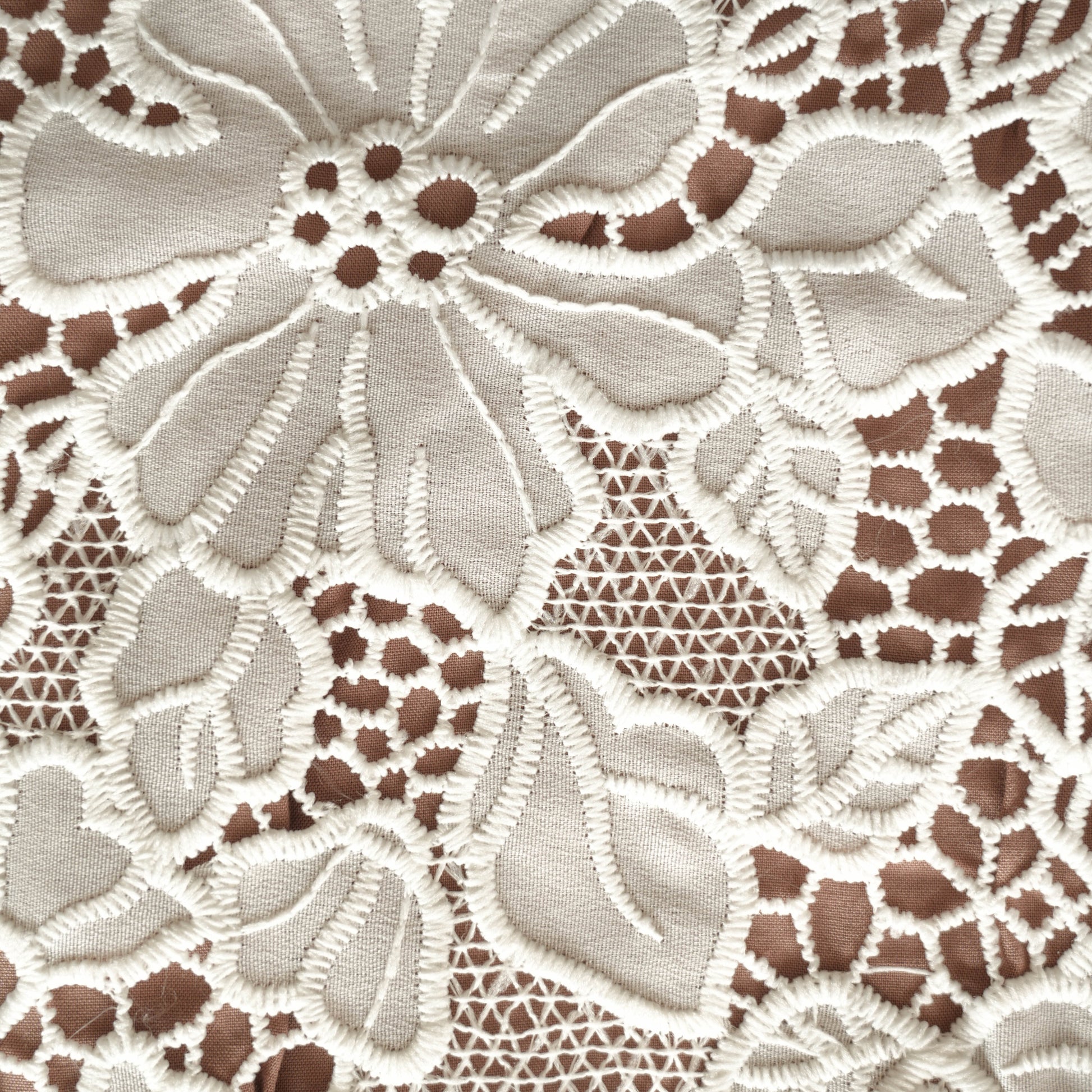 Olyssa Beyaz Çiçekli Dantel Spagetti Askılı Elbise